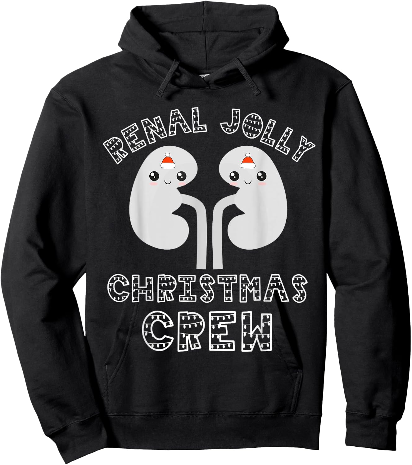Dialysis Tech Christmas Dialysis Nurse Renal Jolly Crew Team Hoodie - Hoodie | Black