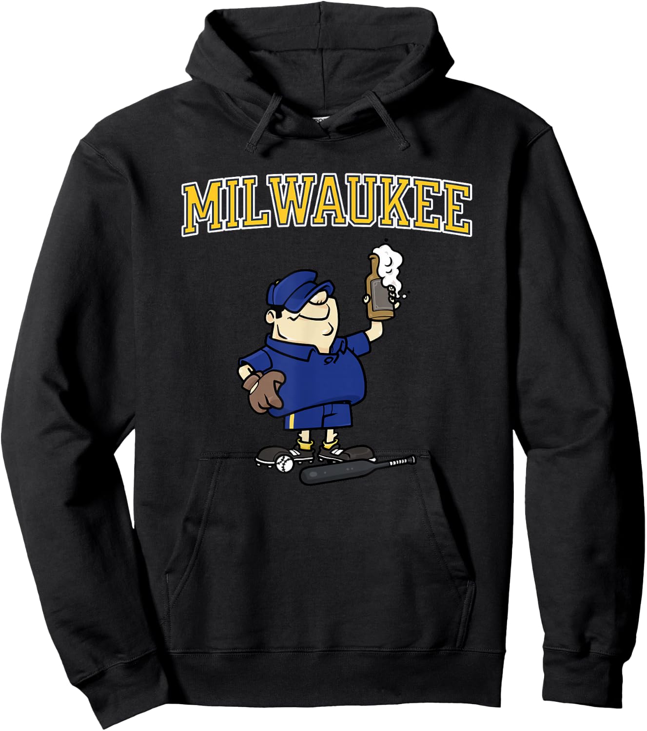 Milwaukee Baseball and Beer Hoodie - Hoodie | Black