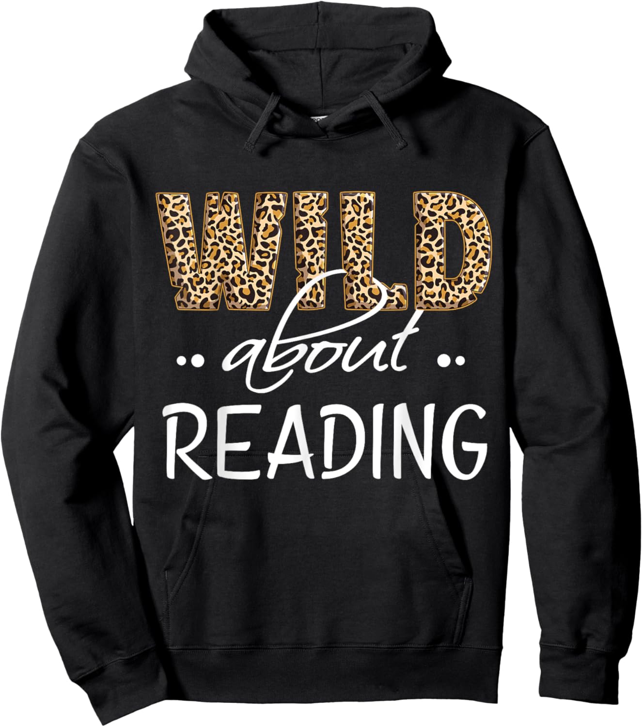 Wild About Reading Books Reader Lover Bookworm Librarian Men Hoodie - Hoodie | Black