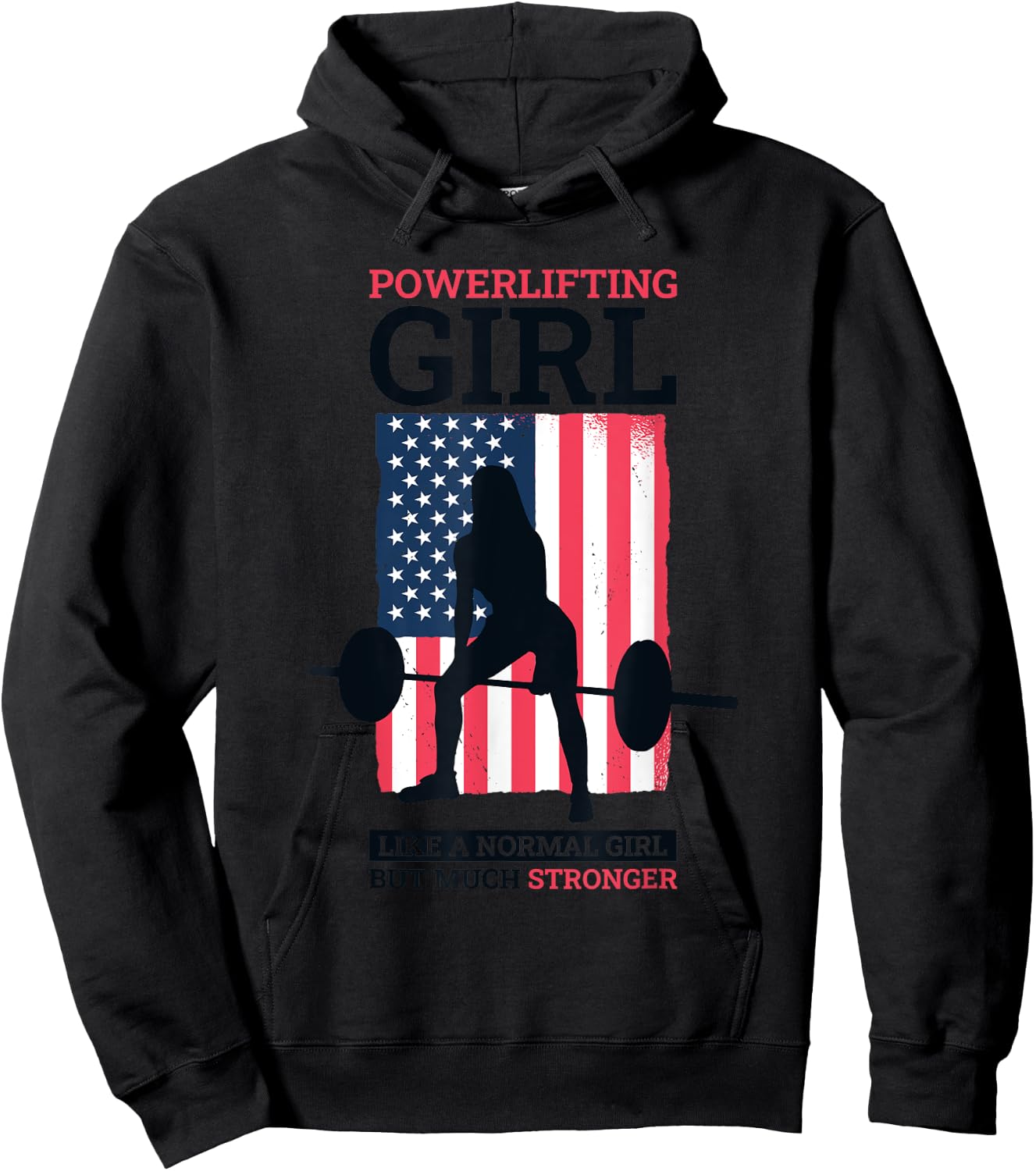 Powerlifter Girl Design for Powerlifting Girls Hoodie - Hoodie | Black