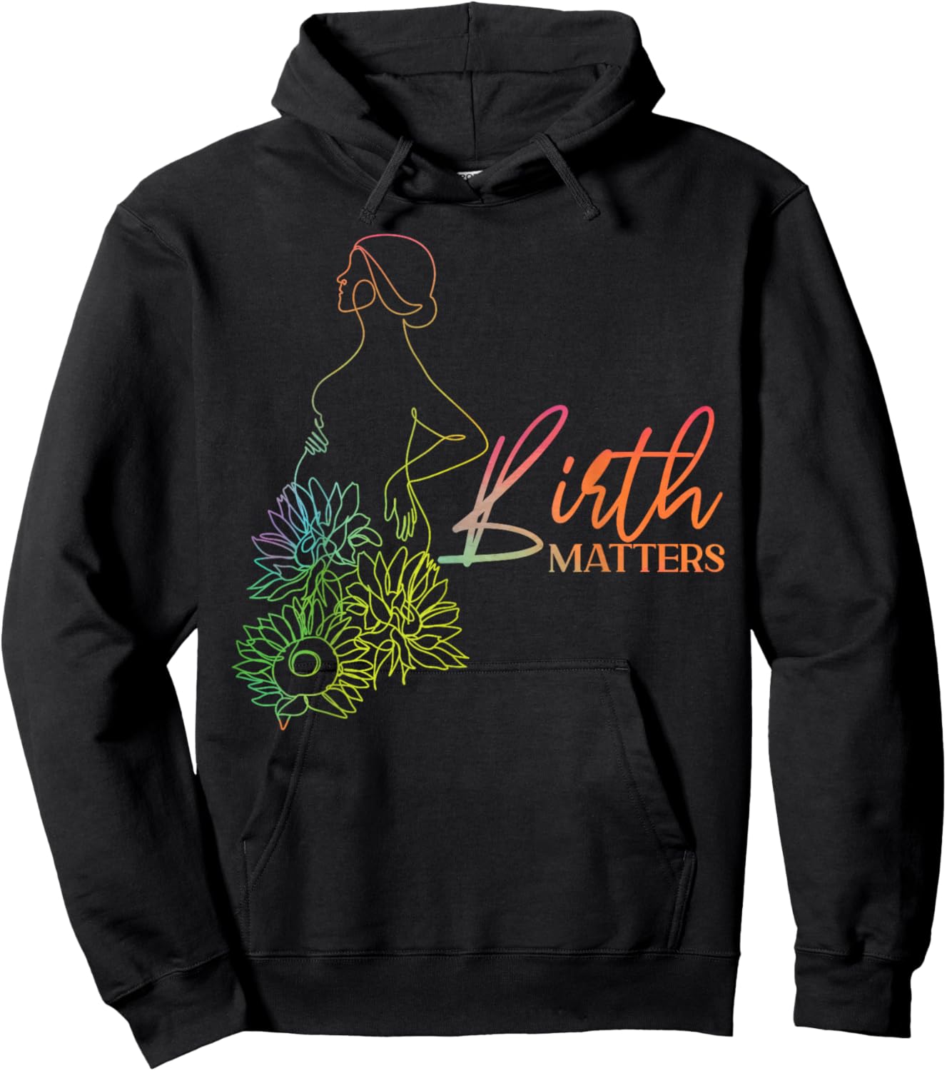 LD Labour And Delivery Nurse Midwife Birth Worker Doula Hoodie - Hoodie | Black