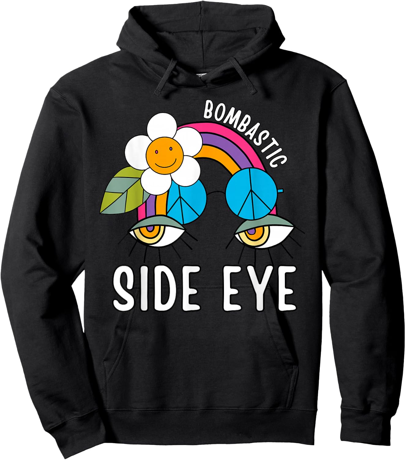 Bombastic Side Eye Funny Viral Catchphrase Meme Hoodie - Hoodie | Black