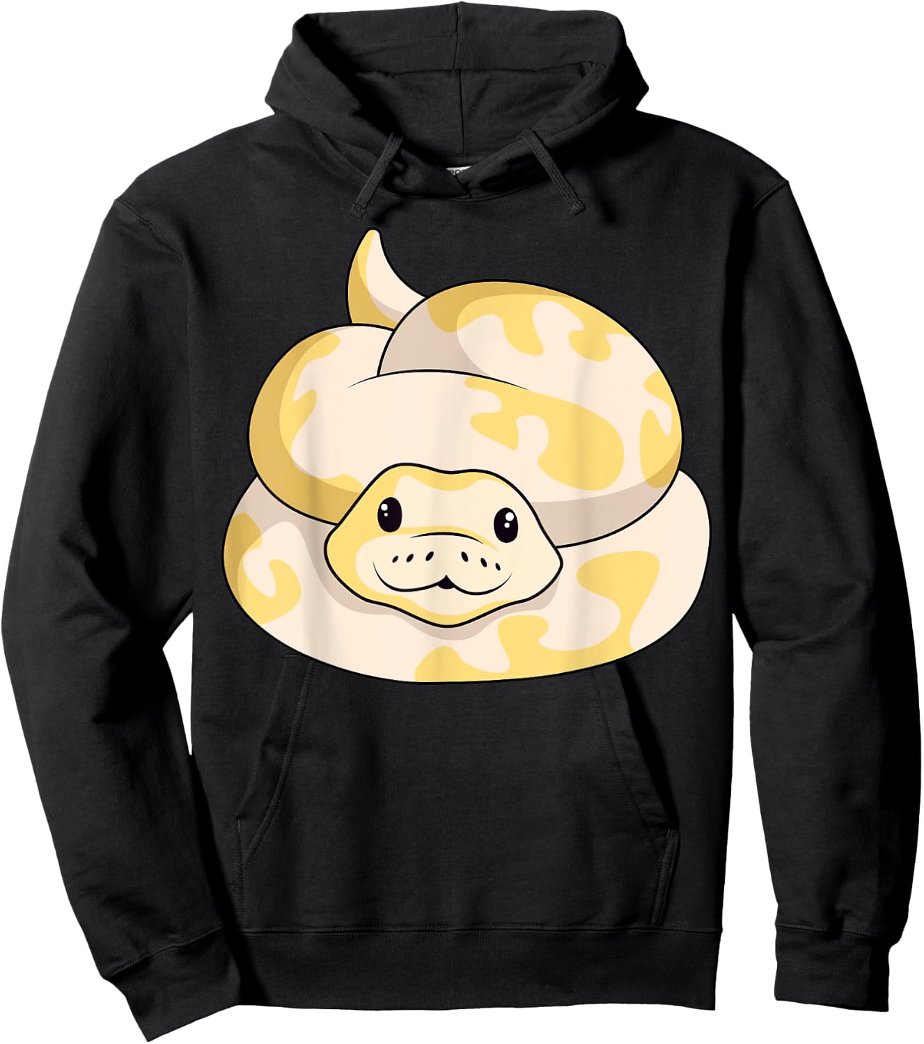 Ball Python Snake Veterinarian Albino Reptile Ophiophile Hoodie - Hoodie | Black