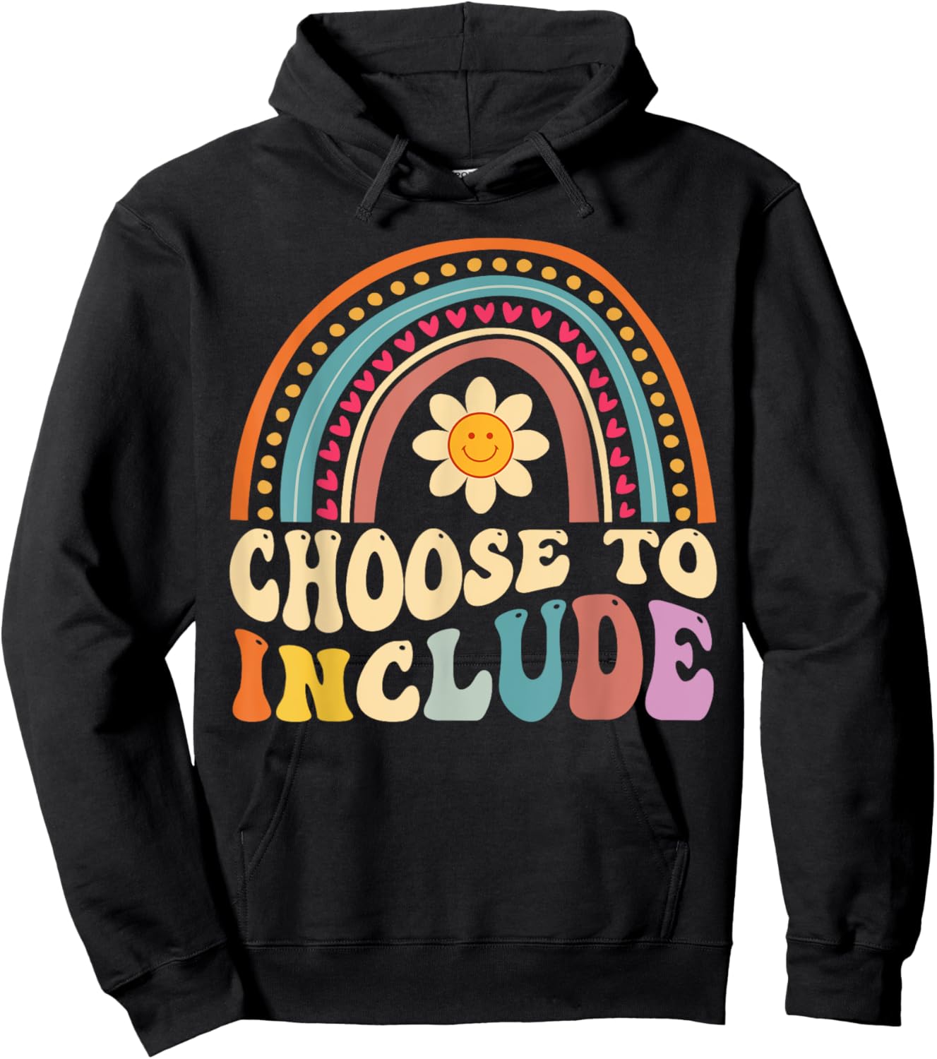 Choose To Include For Autism Teacher Special Education SPED Men Women Girls Kids Hoodie - Hoodie | Black