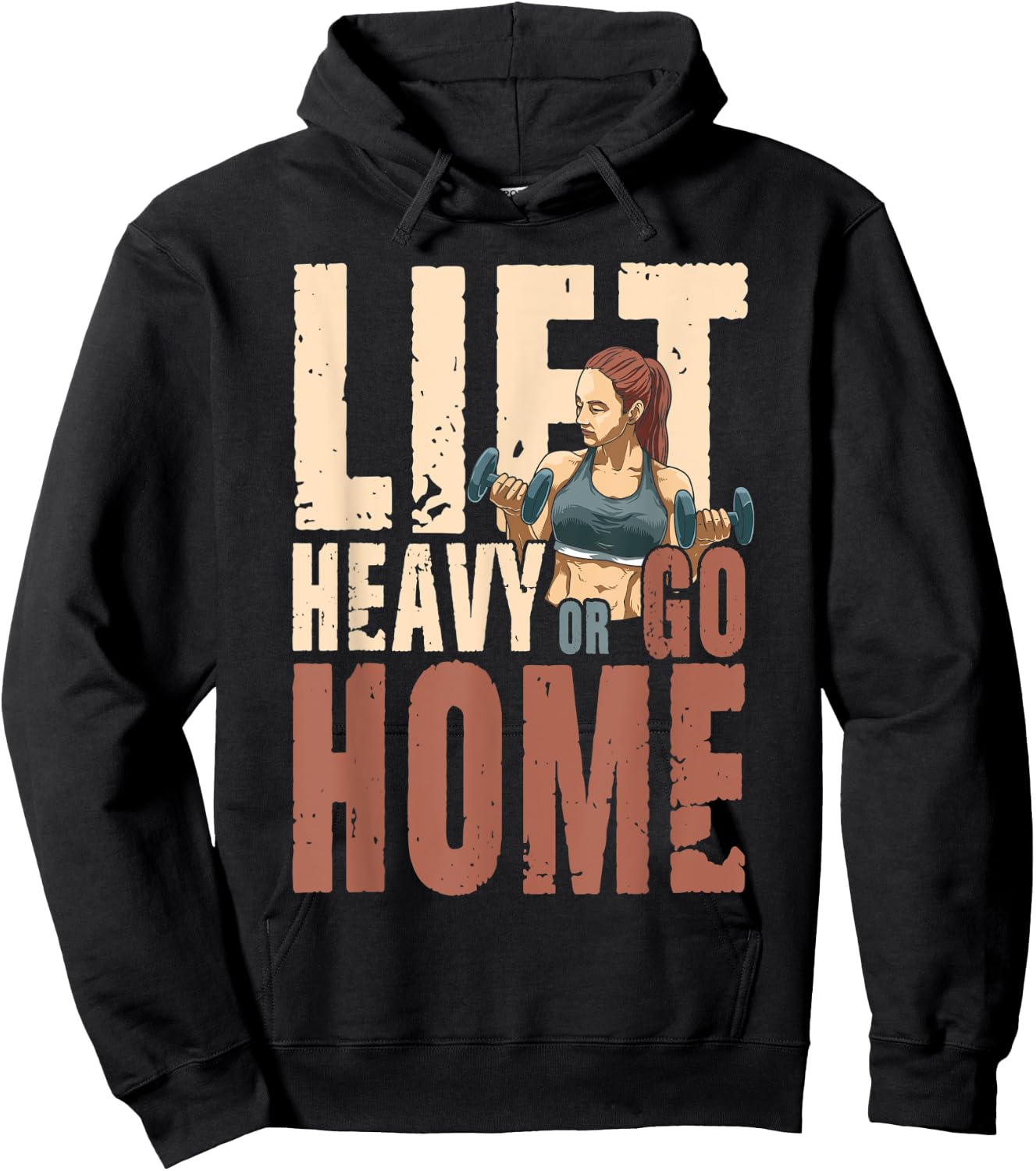 Lift Heavy or Go Home Hoodie - Hoodie | Black