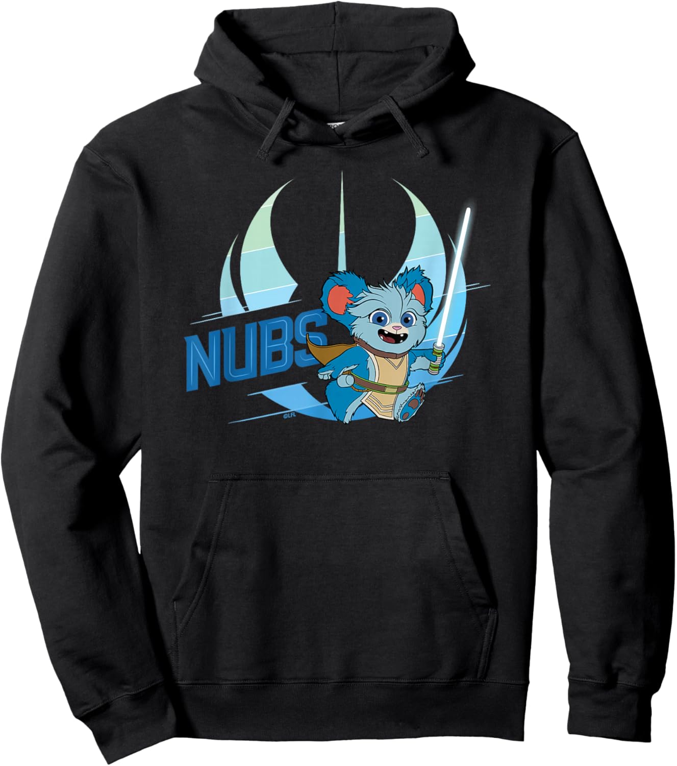 Star Wars Young Jedi Adventures Nubs & Lightsaber Hoodie - Hoodie | Black
