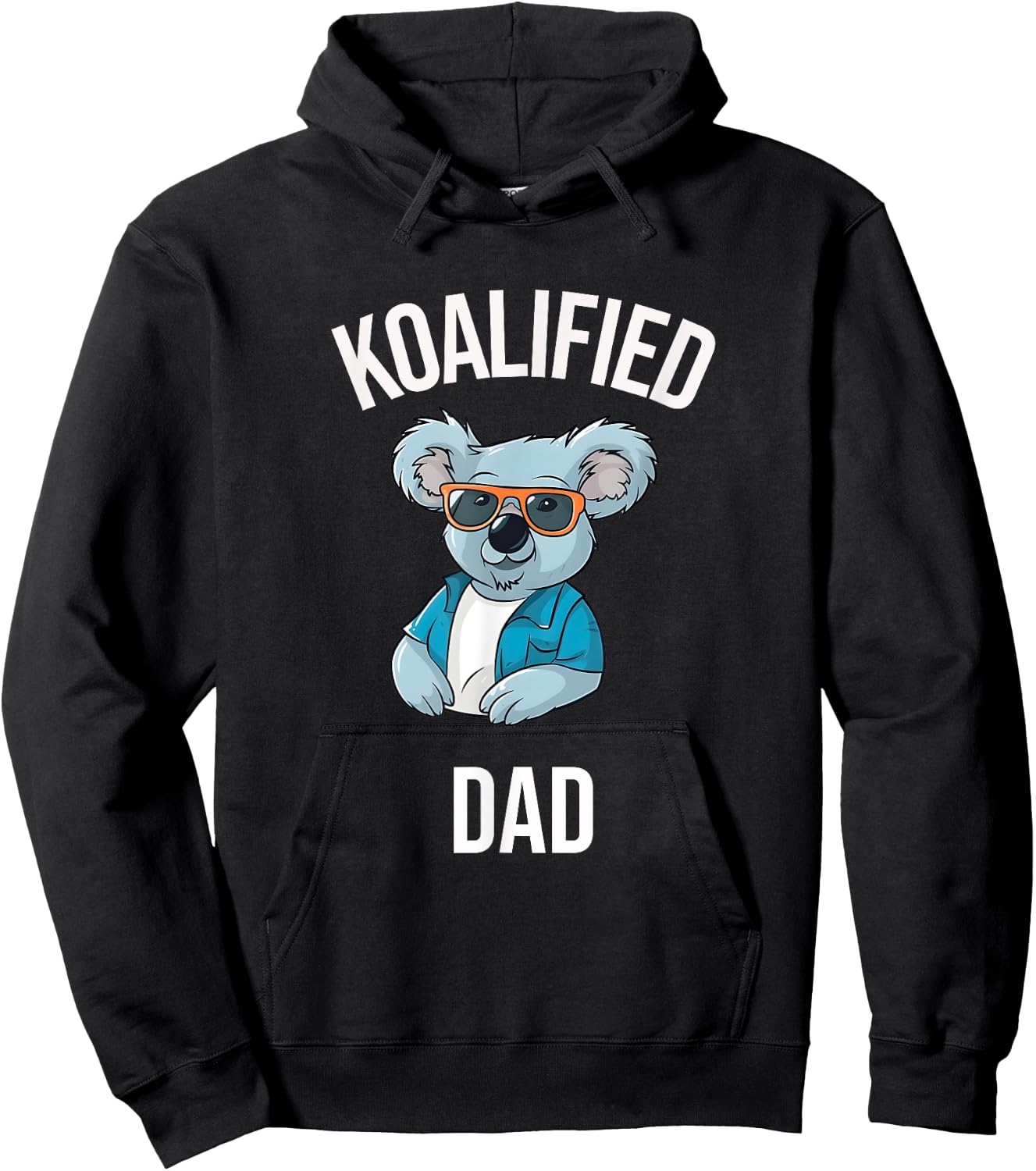 Koalified Dad - Cute Animal Lover Dad - Zoo Keeper Dad Hoodie - Hoodie | Black