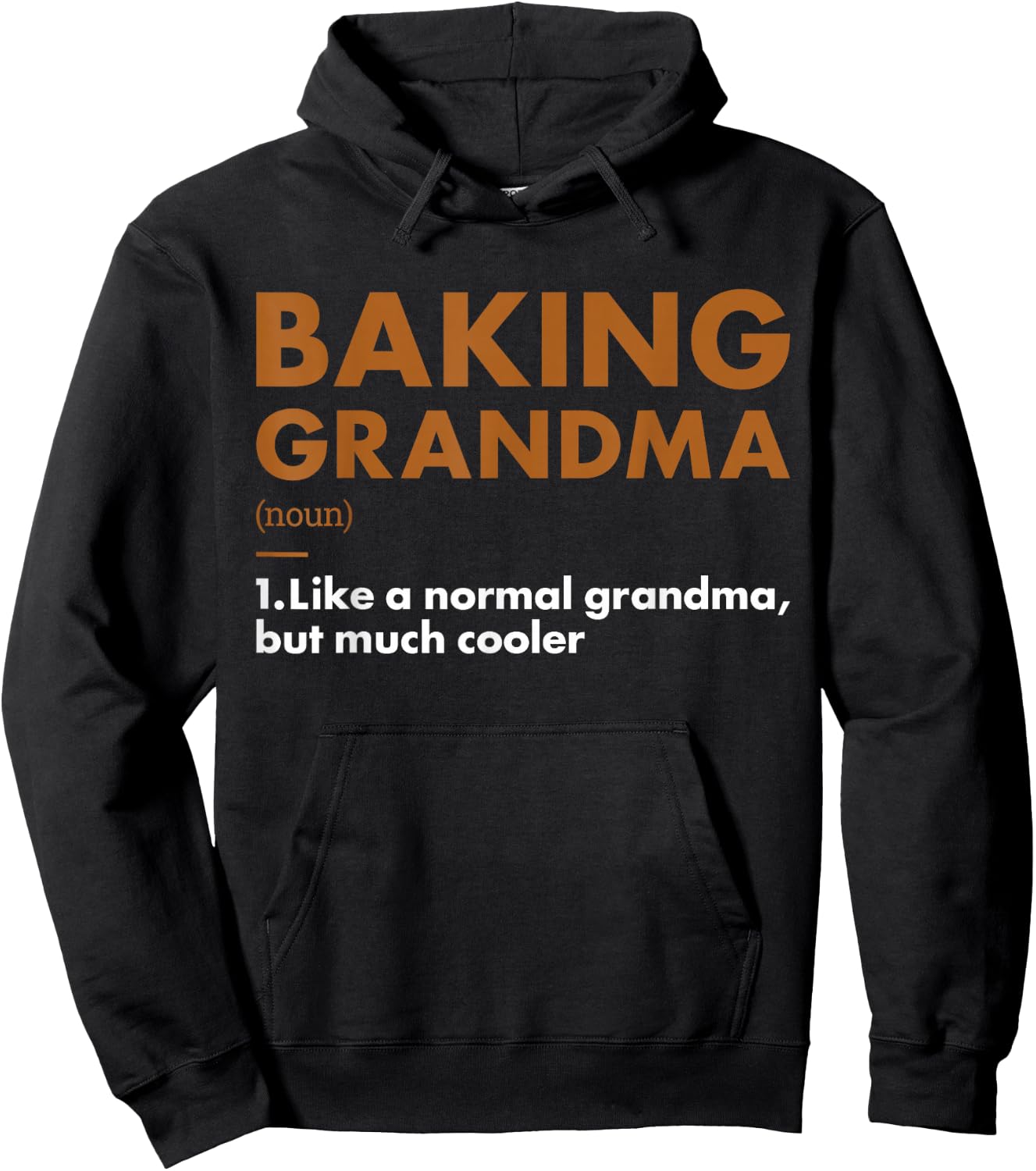 Baker Grandma Definition Baking Hoodie - Hoodie | Black