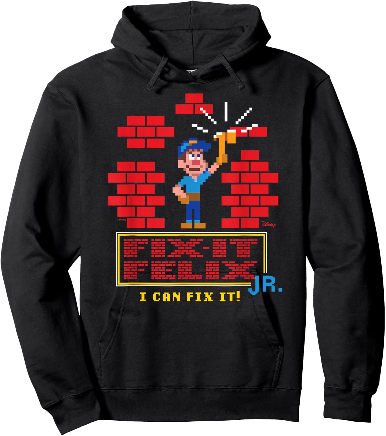 Wreck It Ralph - I Can Fix It Felix Hoodie - Hoodie | Black