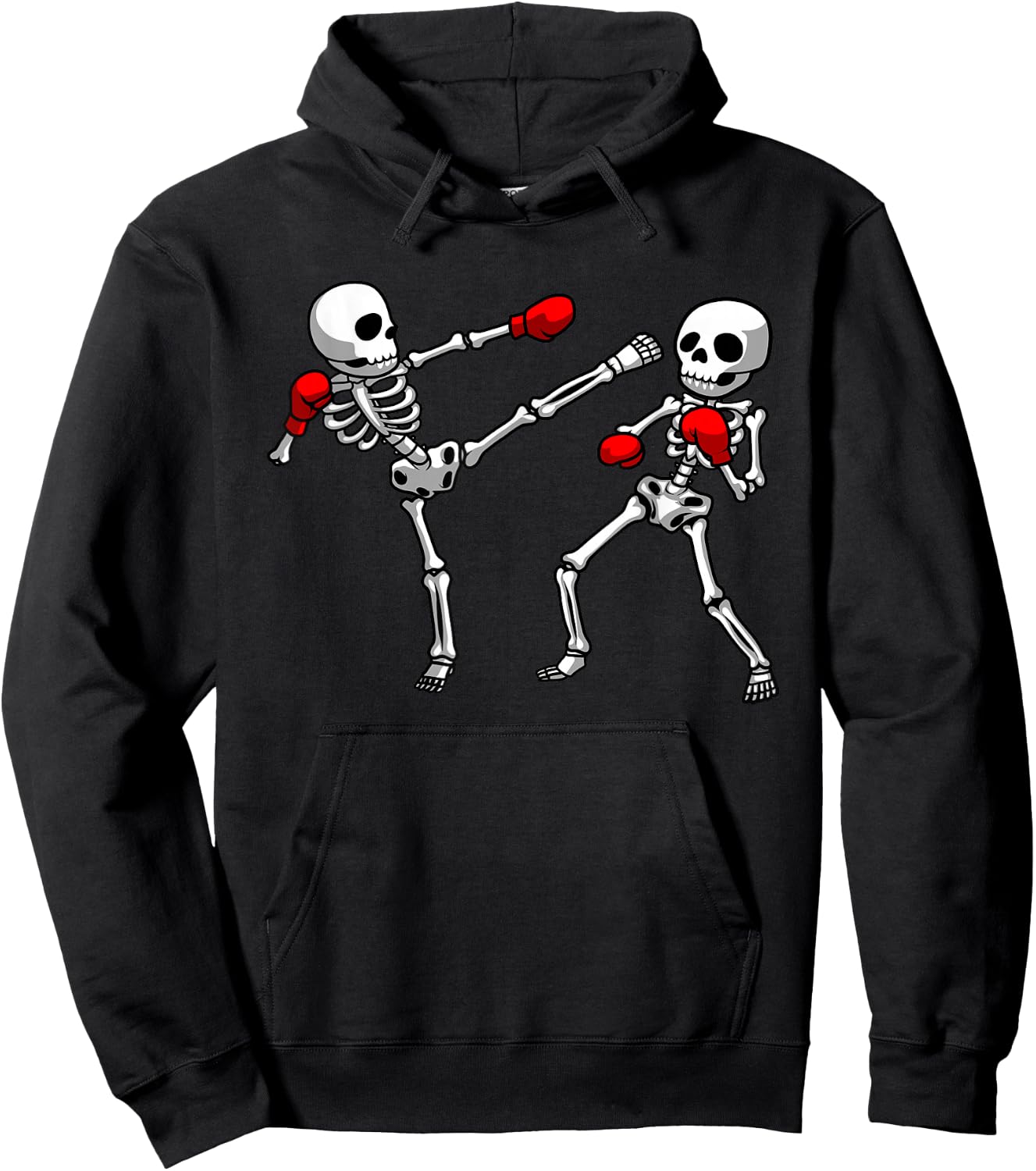 Cool Kickboxing Design Women Kickboxer Boxing Hoodie - Hoodie | Black