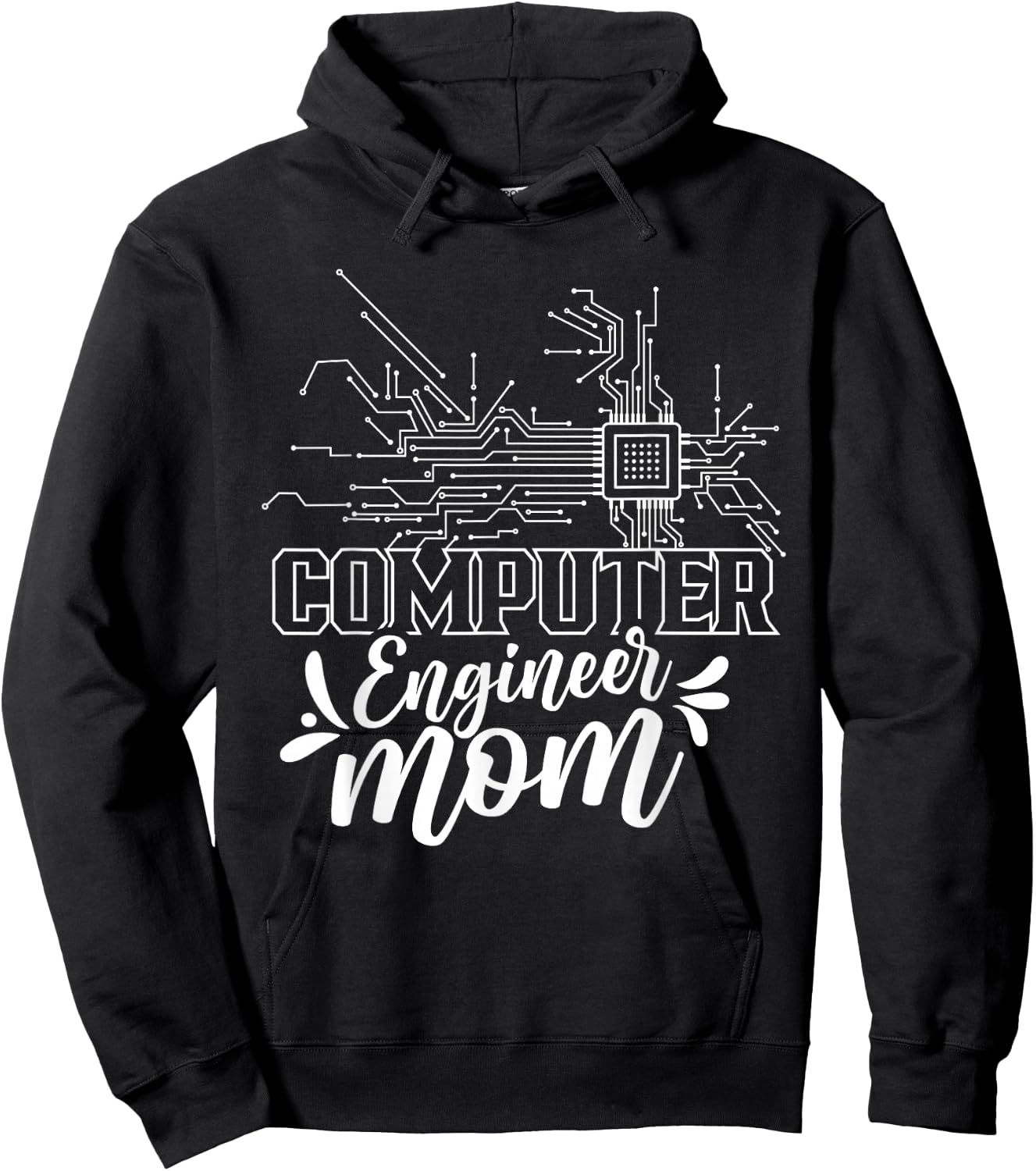 Computer Engineer Mom Coding Programming Programmer Coder Hoodie - Hoodie | Black