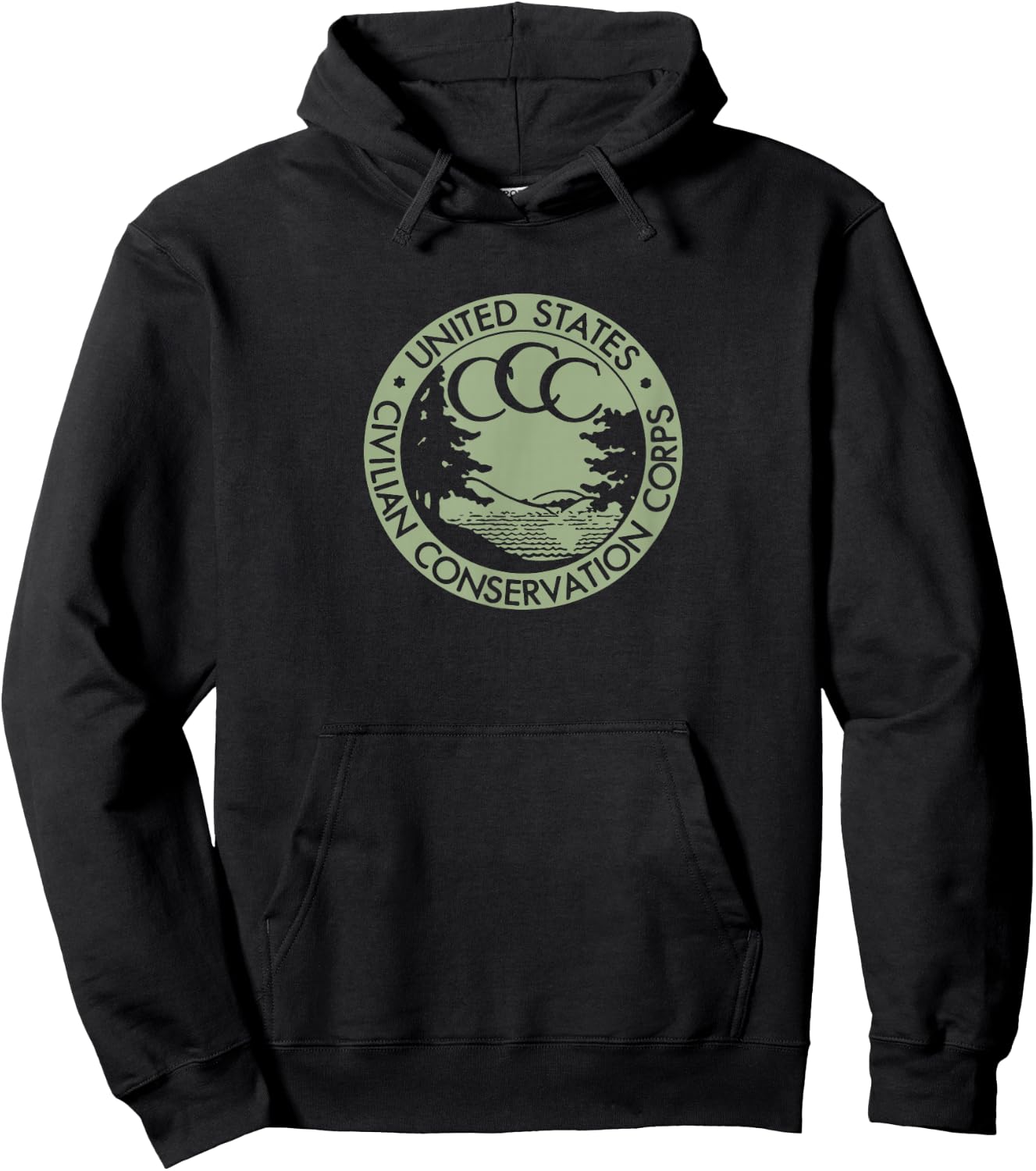 Civilian Conservation Corps CCC Logo Retro Hoodie - Hoodie | Black