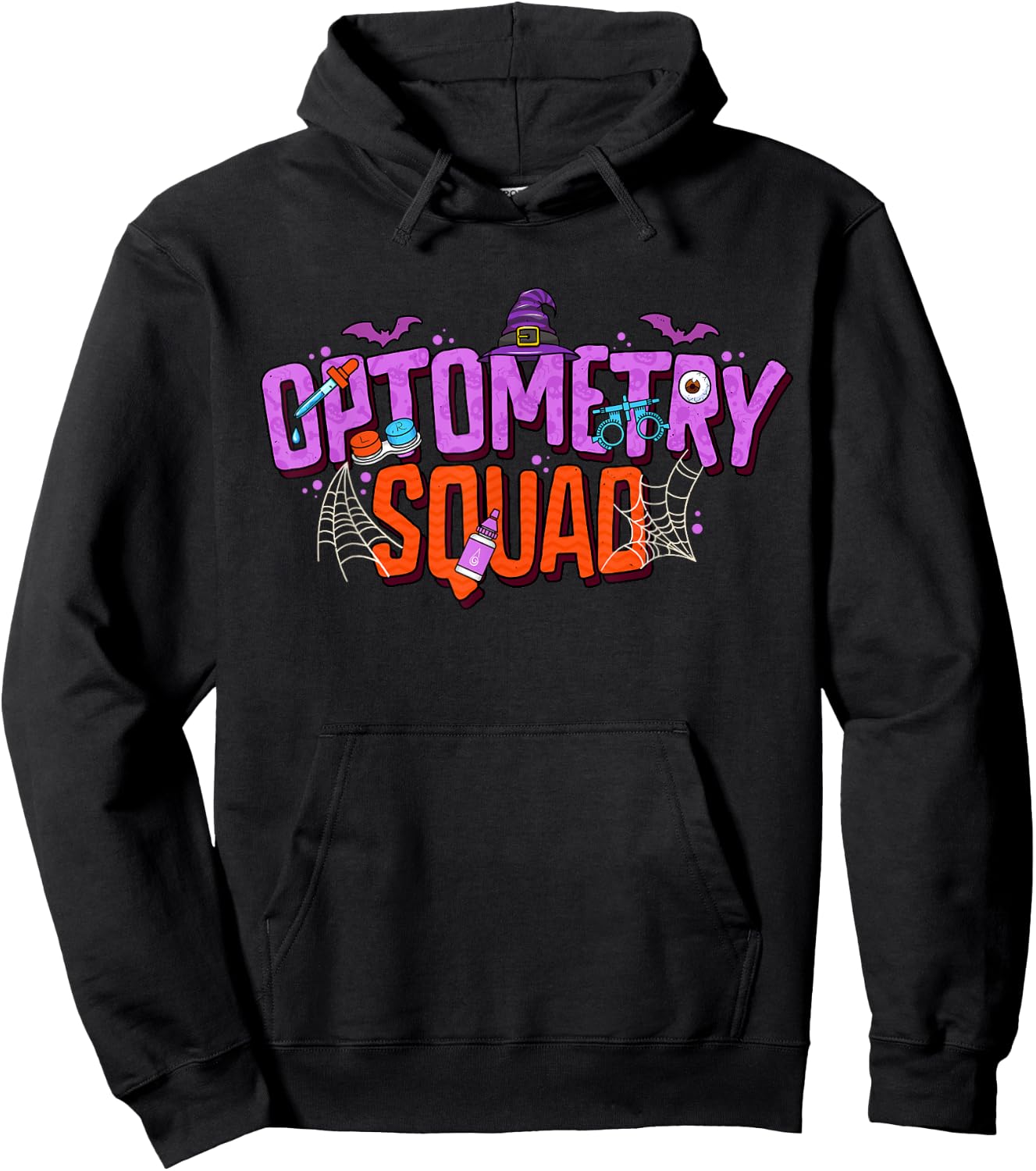 Halloween Optometry Squad Optometrist Eye Doctor Hoodie - Hoodie | Black
