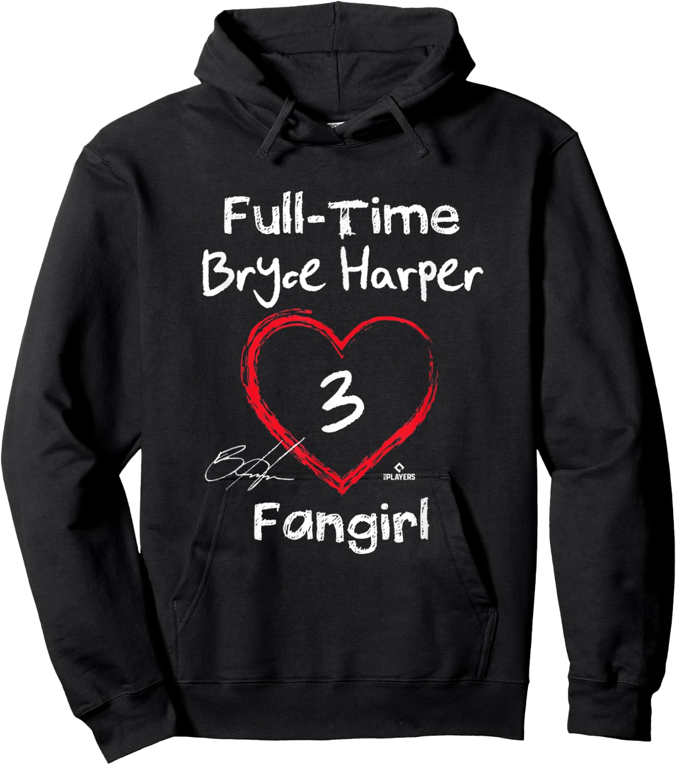 Full-time Fangirl Bryce Harper Philadelphia MLBPA Hoodie - Hoodie | Black
