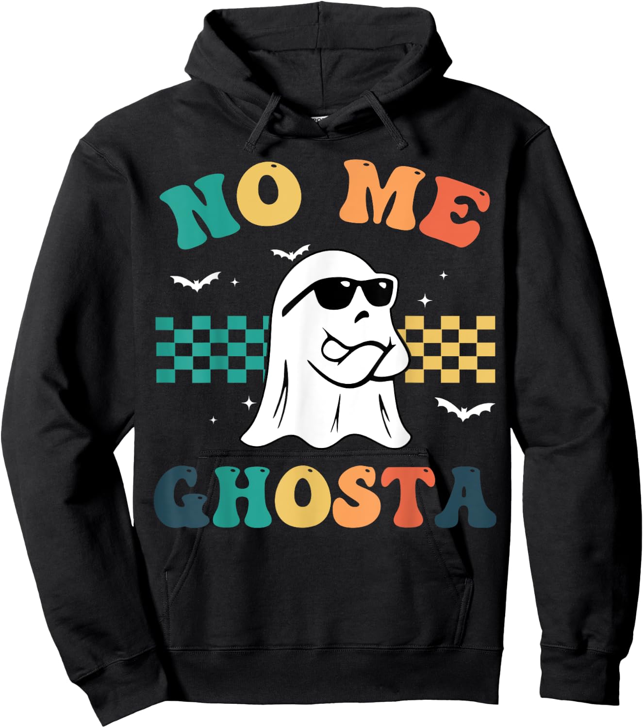 No Me Ghosta Funny Mexican Halloween Ghost Hoodie - Hoodie | Black
