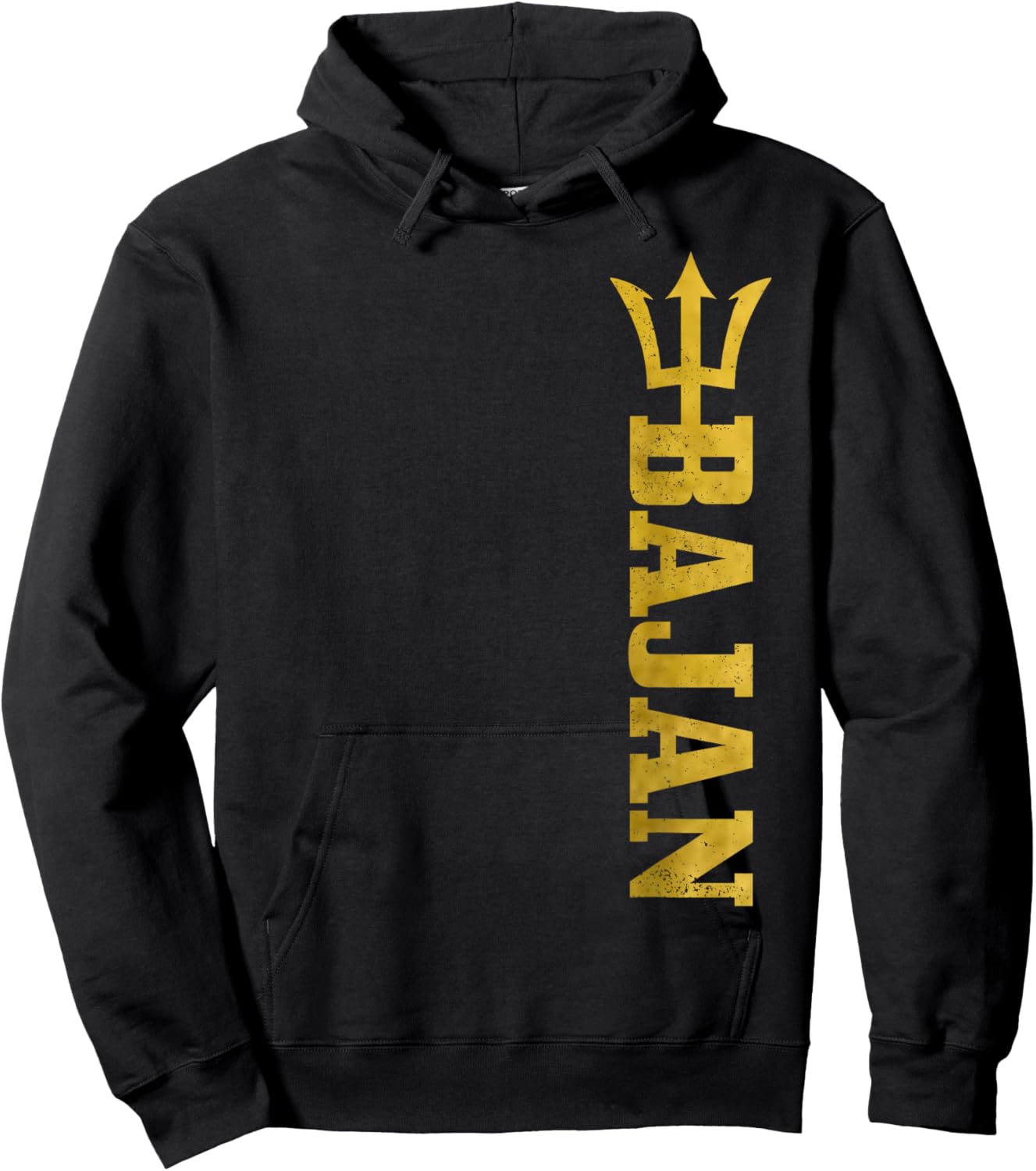 Bajan Barbados Flag Pride Vintage Men Women Hoodie - Hoodie | Black
