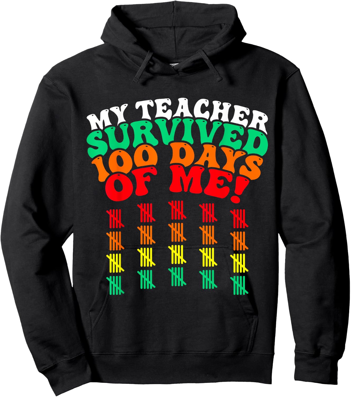 100 Days of School Kids 100th Day of School Costume Hoodie - Hoodie | Black
