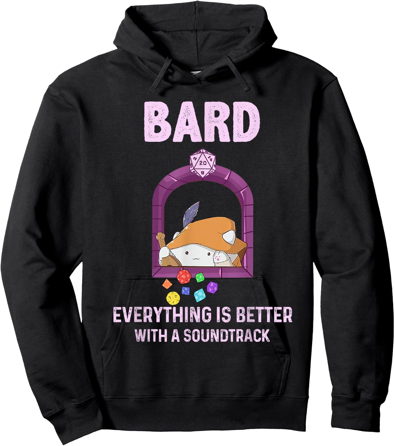 Bard Everything Is Better With A Soundtrack Hoodie - Hoodie | Black