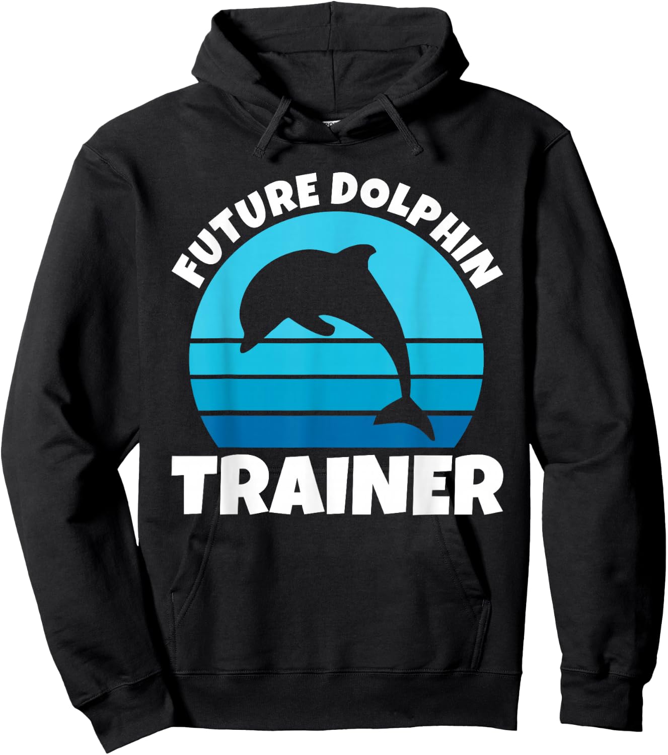 Future Dolphin Trainer Funny Kids Sea Ocean Animal Dolphins Hoodie - Hoodie | Black