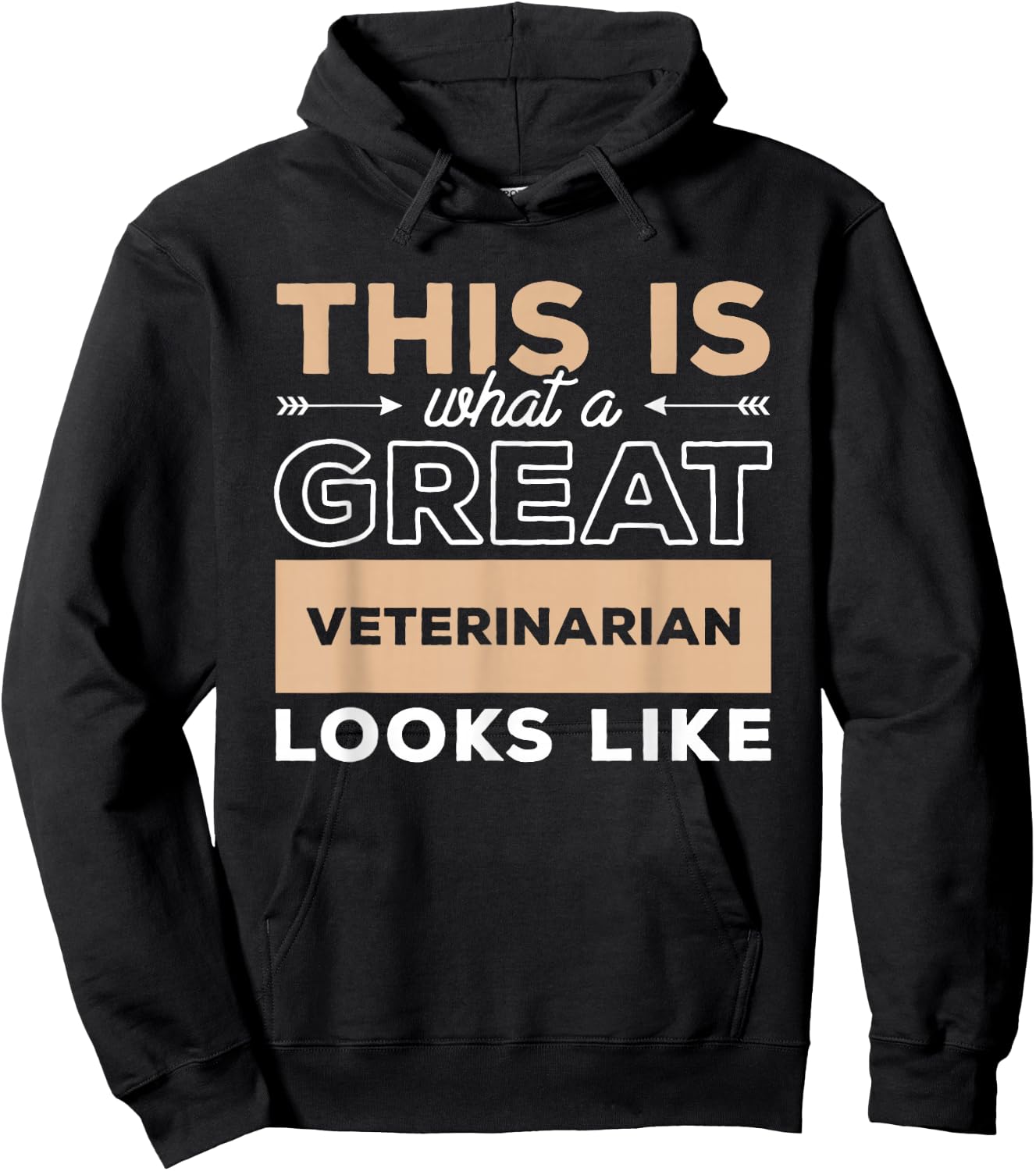 This Is What A Great Veterinarian Looks Like Veterinary Hoodie - Hoodie | Black