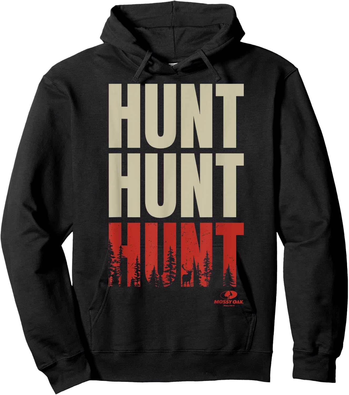 Mossy Oak Hunt Hunt Hunt Forest Fill Logo Hoodie - Hoodie | Black