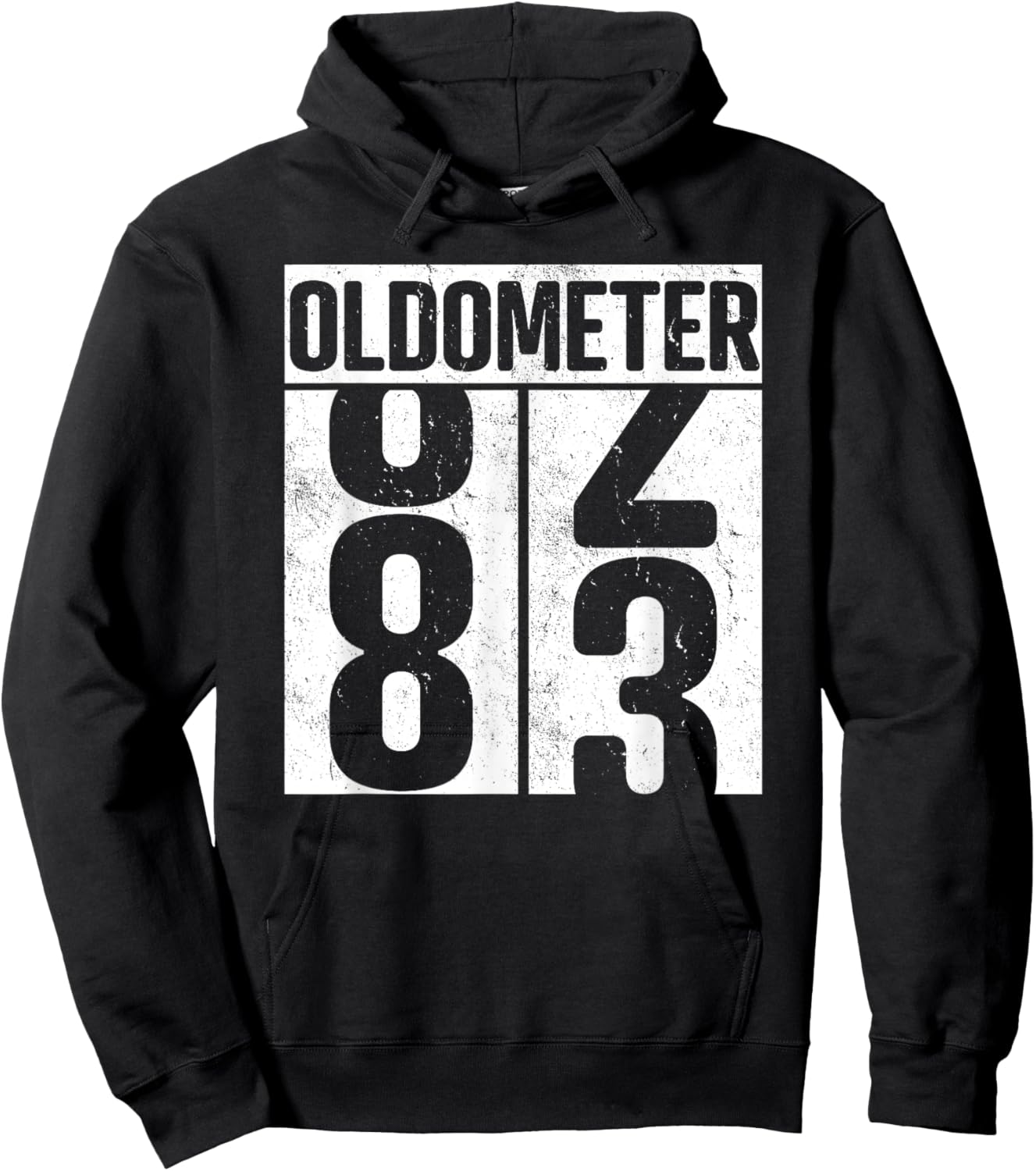 Oldometer 83 - 83rd Birthday Oldometer Hoodie - Hoodie | Black