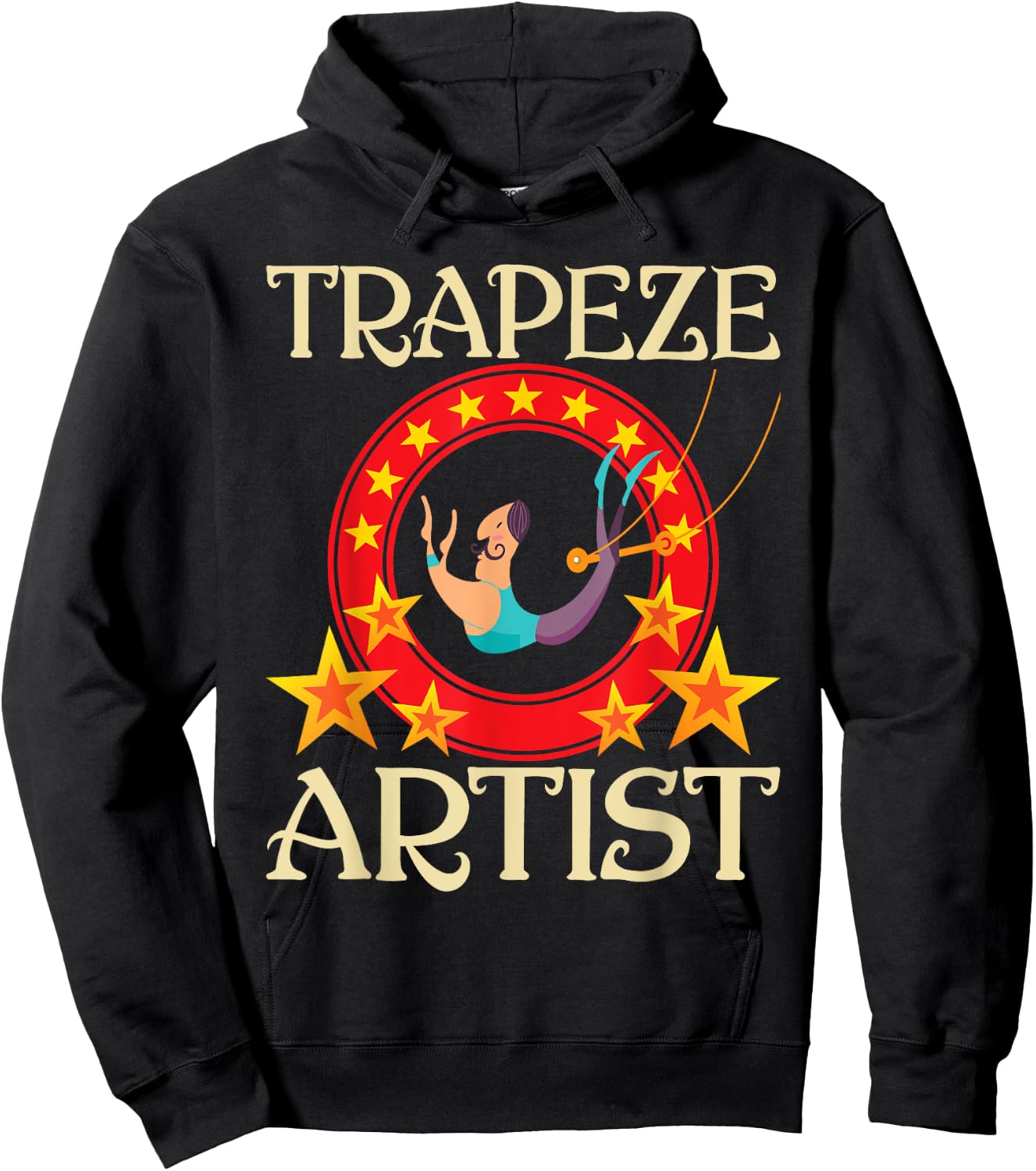 Trapeze Artist - Circus Birthday Party Circus Costume Hoodie - Hoodie | Black