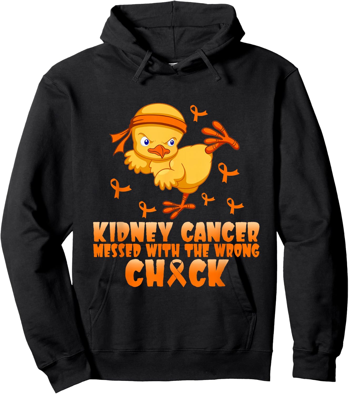 Kidney Cancer Messed With The Wrong Chick Hoodie - Hoodie | Black