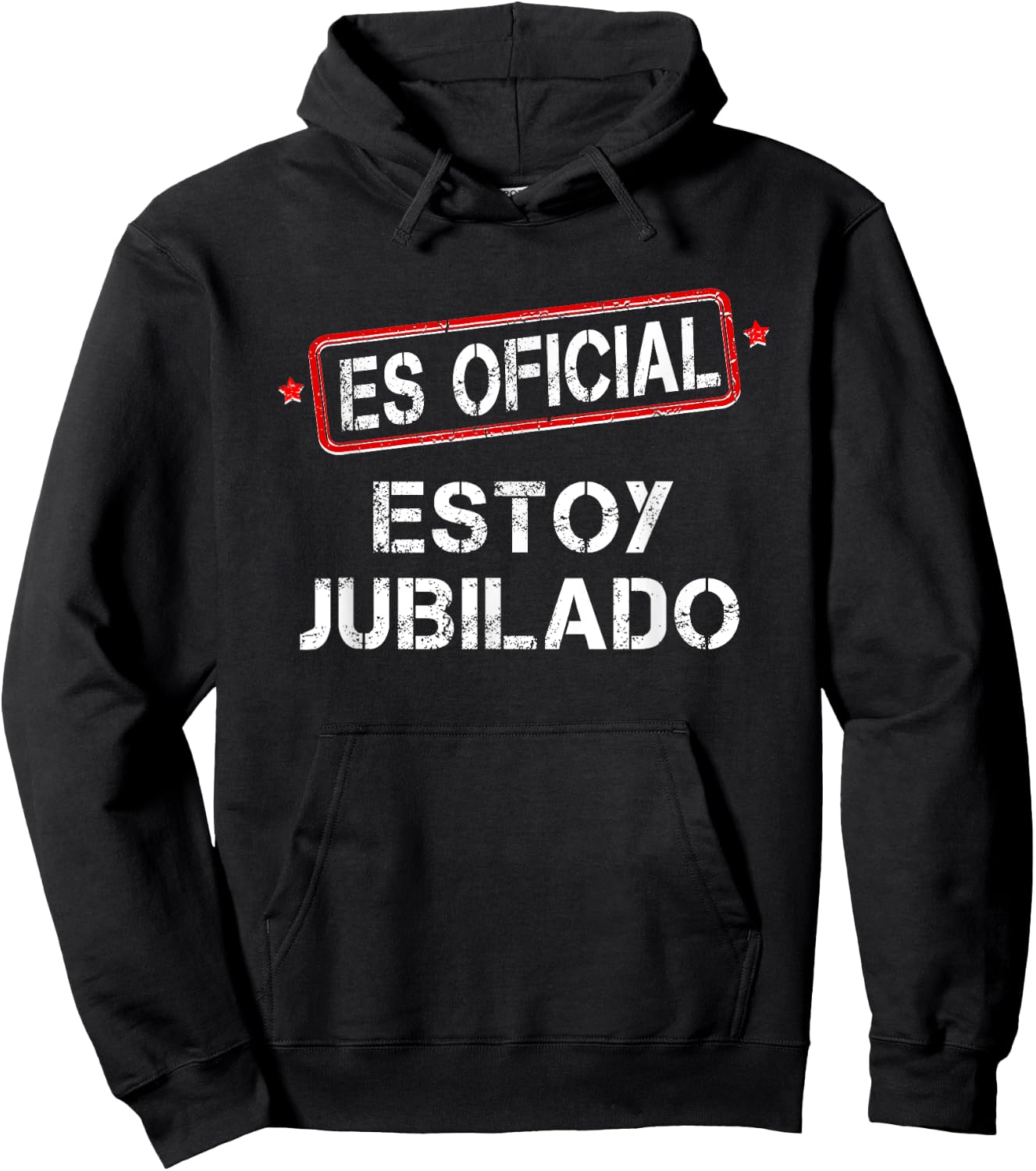 Es Oficial Estoy Jubilado Funny Spanish Retired Man Hoodie - Hoodie | Black