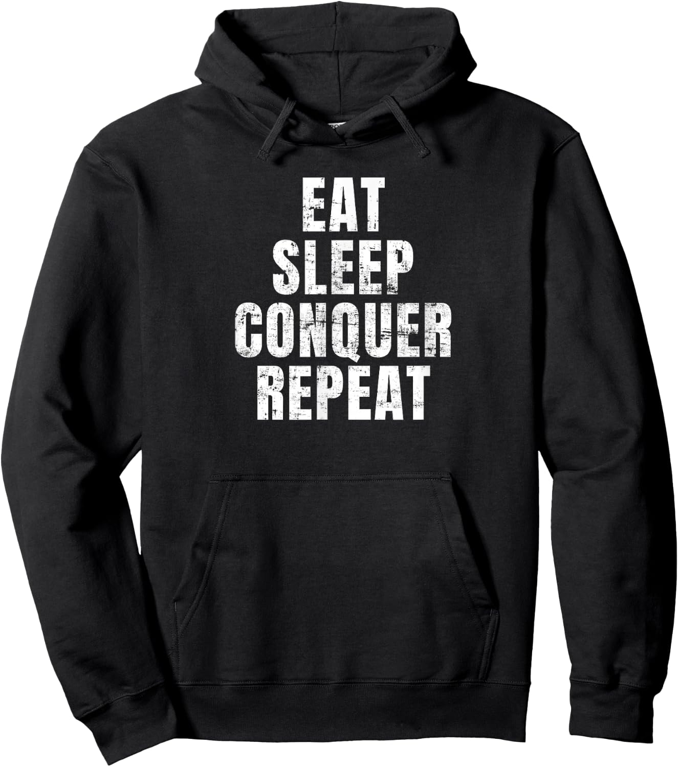 Eat Sleep Conquer Repeat Hoodie - Hoodie | Black