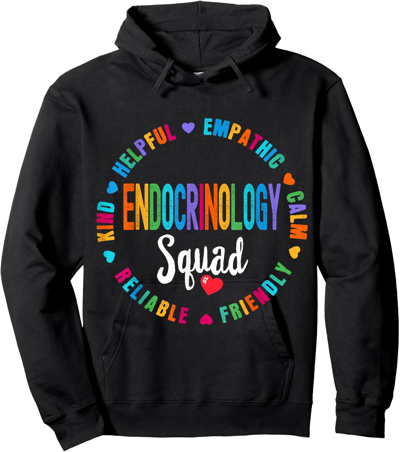 Endocrinology Squad Nurse ENDO Team Registered Nursing Hoodie - Hoodie | Black