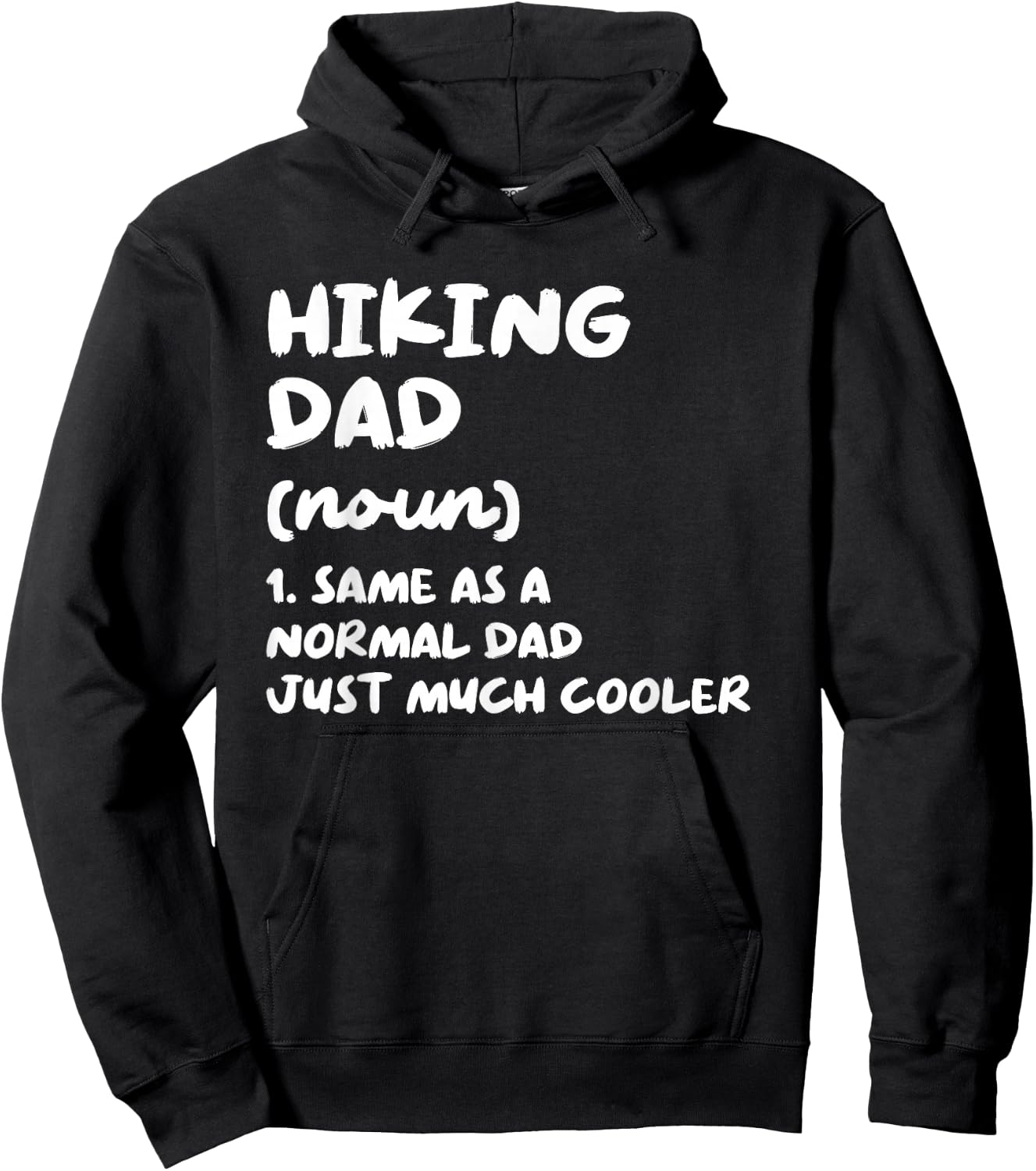 Hiking Dad Definition Funny Hiker Hoodie - Hoodie | Black