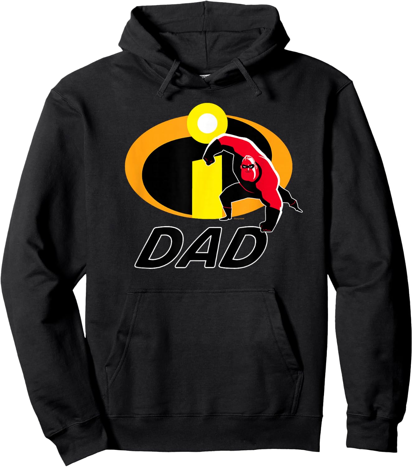Disney and Pixar's The Incredibles Mr. Incredible Dad Family Hoodie - Hoodie | Black