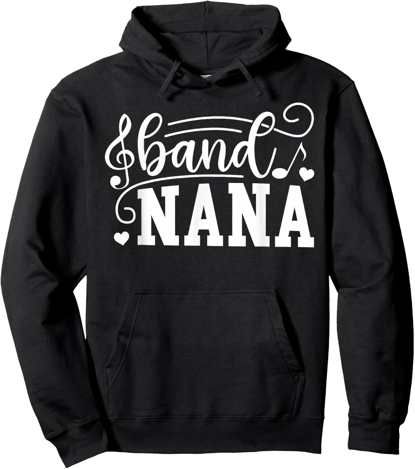 Band Nana Marching Band Nana Grandma Hoodie - Hoodie | Black