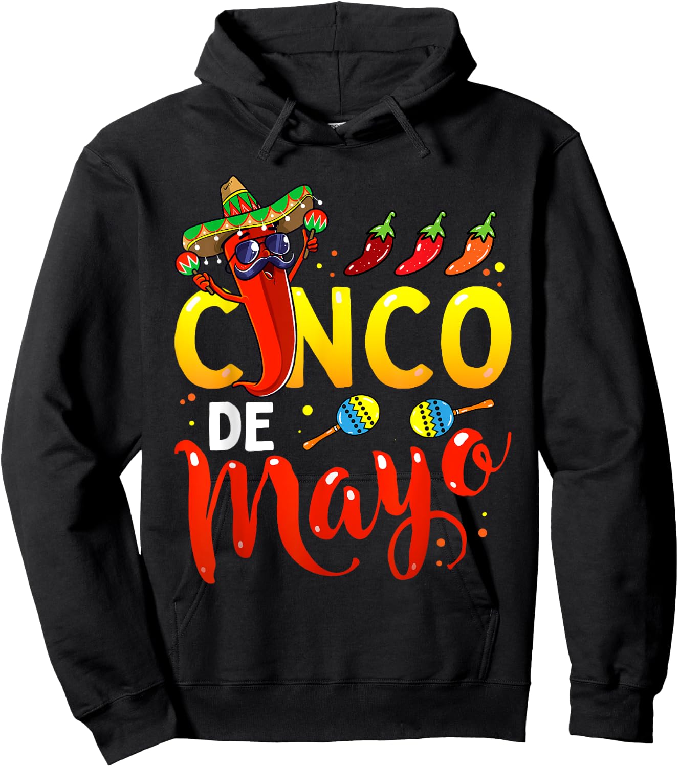 Cinco De Mayo for Kids Mexican Fiesta 5 De Mayo Hoodie - Hoodie | Black