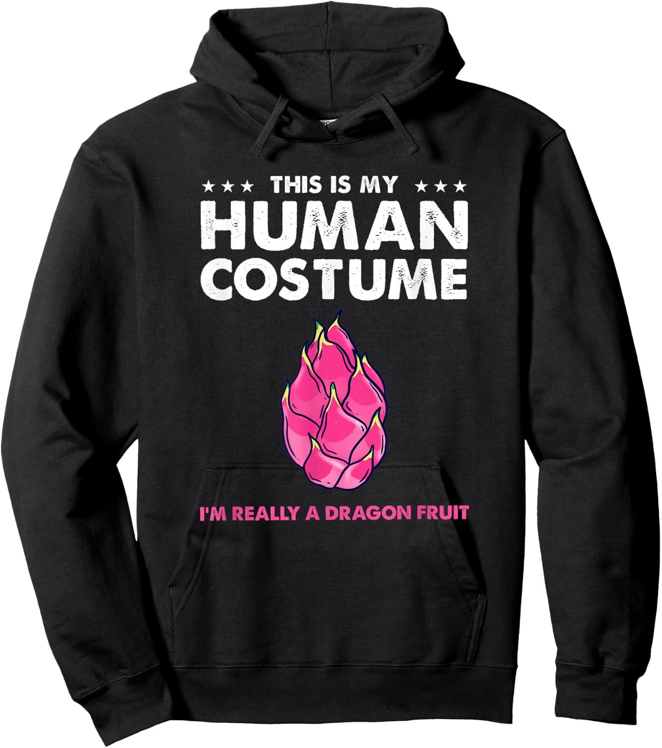 This Is My Human Costume Dragon Fruit Hoodie - Hoodie | Black