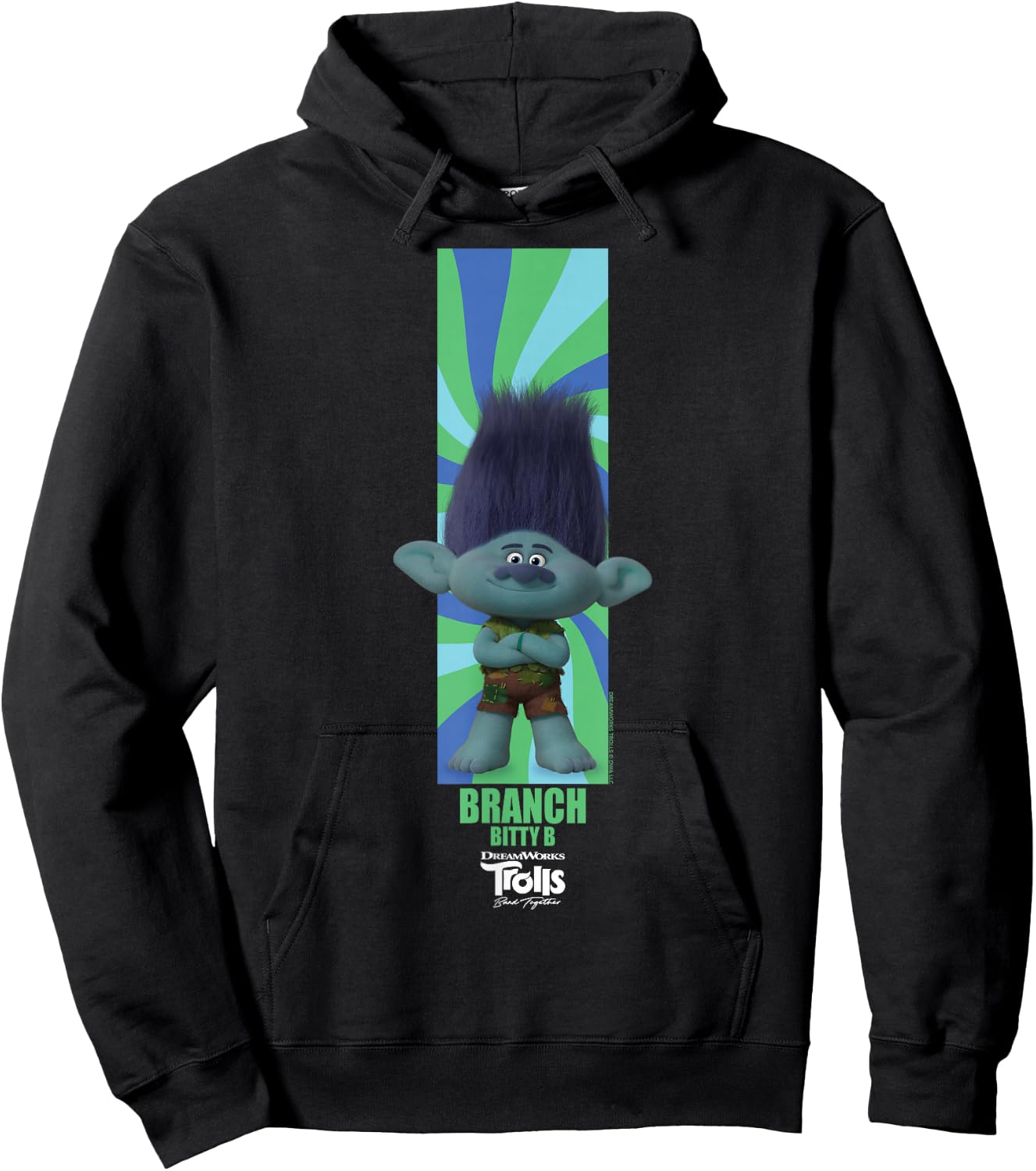 DreamWorks Trolls Band Together BroZone Branch Hoodie - Hoodie | Black