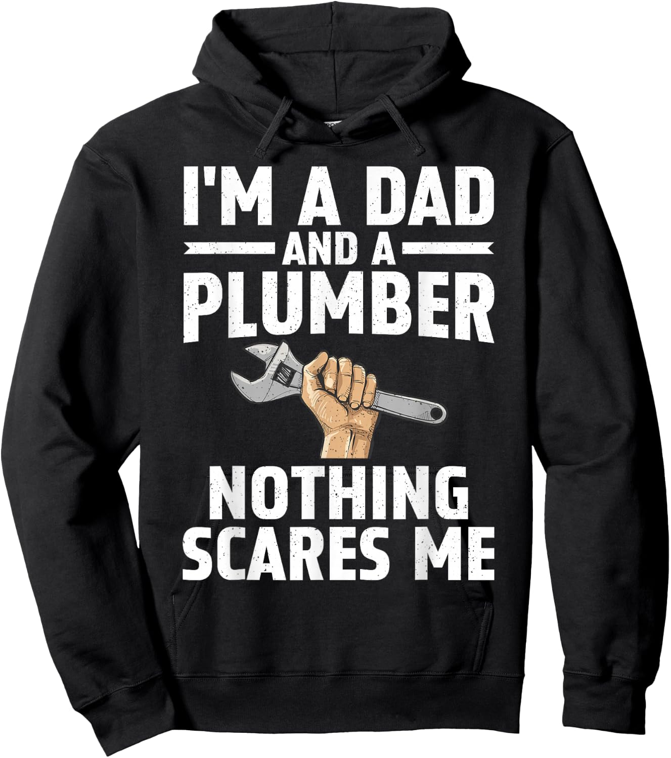 Cool Plumber Art Dad Plumbing Gag Pipefitter Plumber Hoodie - Hoodie | Black