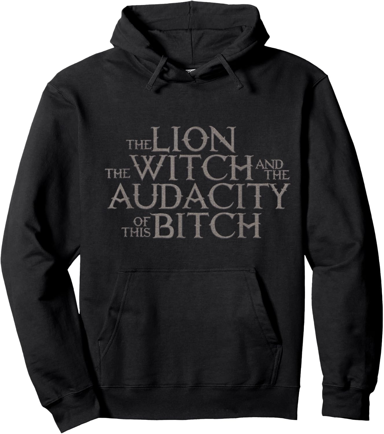 The Lion The Witch And The Audacity of this Hoodie - Hoodie | Black