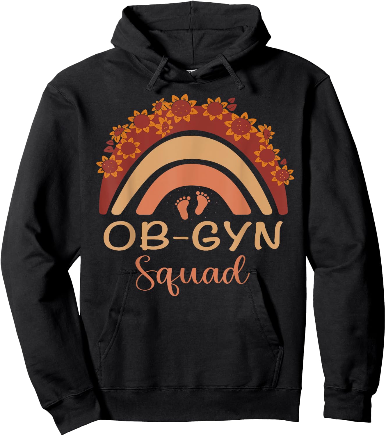 Ob-Gyn Squad Rainbow Gynecologist Ob gyn Doctor Squad Hoodie - Hoodie | Black
