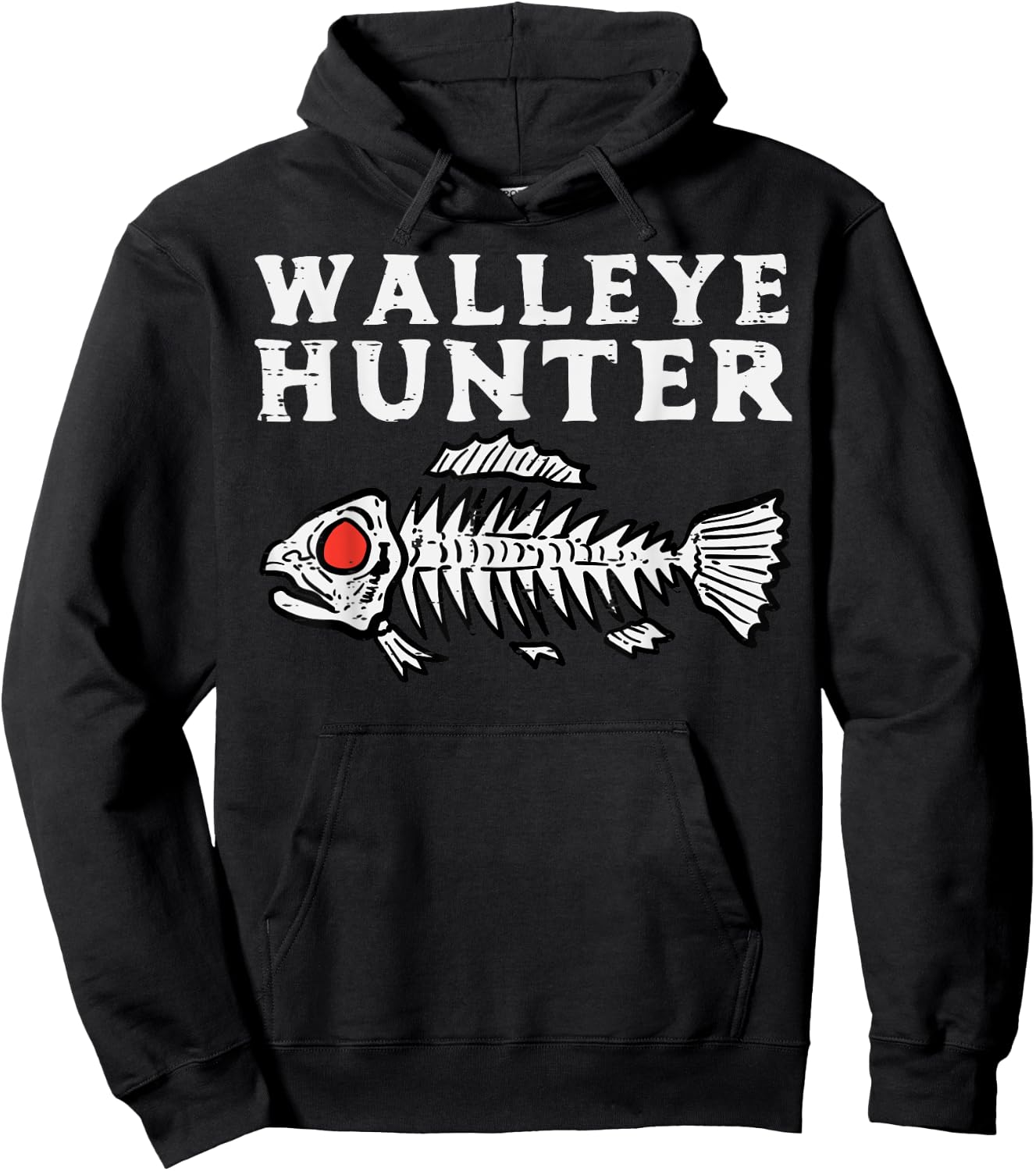 Walleye Hunter Fishing Fish Lover Fisherman Men Women Kids Hoodie - Hoodie | Black