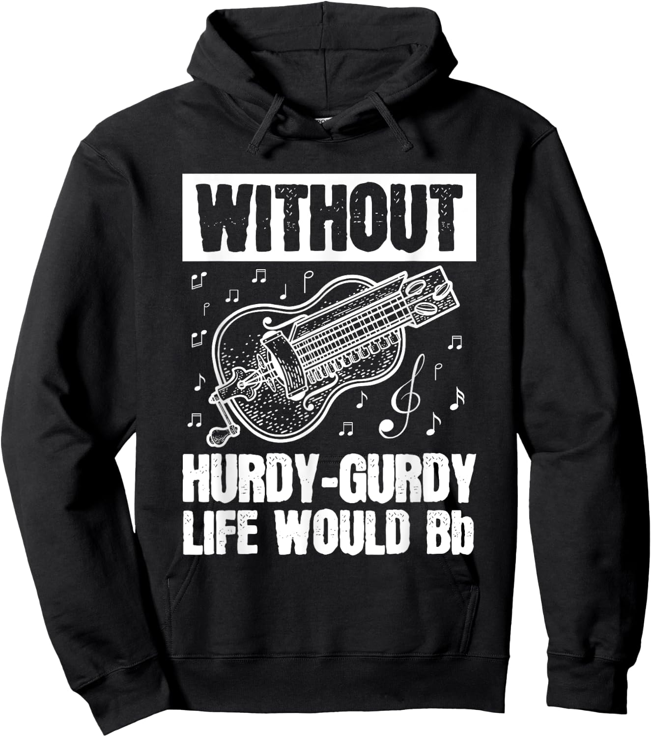 Instrument Hurdy-Gurdy Gurdyist Design for a Hurdy-gurdy fan Hoodie - Hoodie | Black