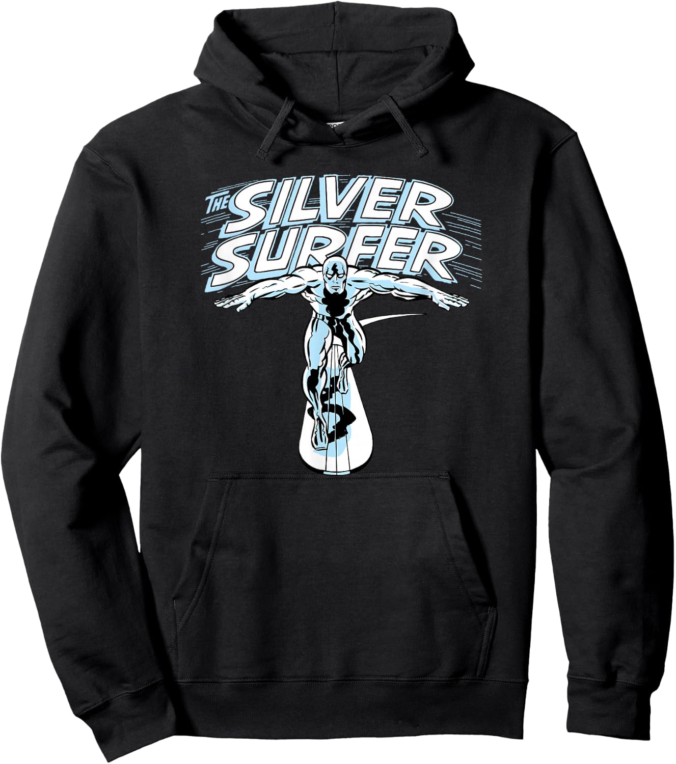 Marvel Fantastic Four Silver Surfer Vintage Portrait Hoodie - Hoodie | Black