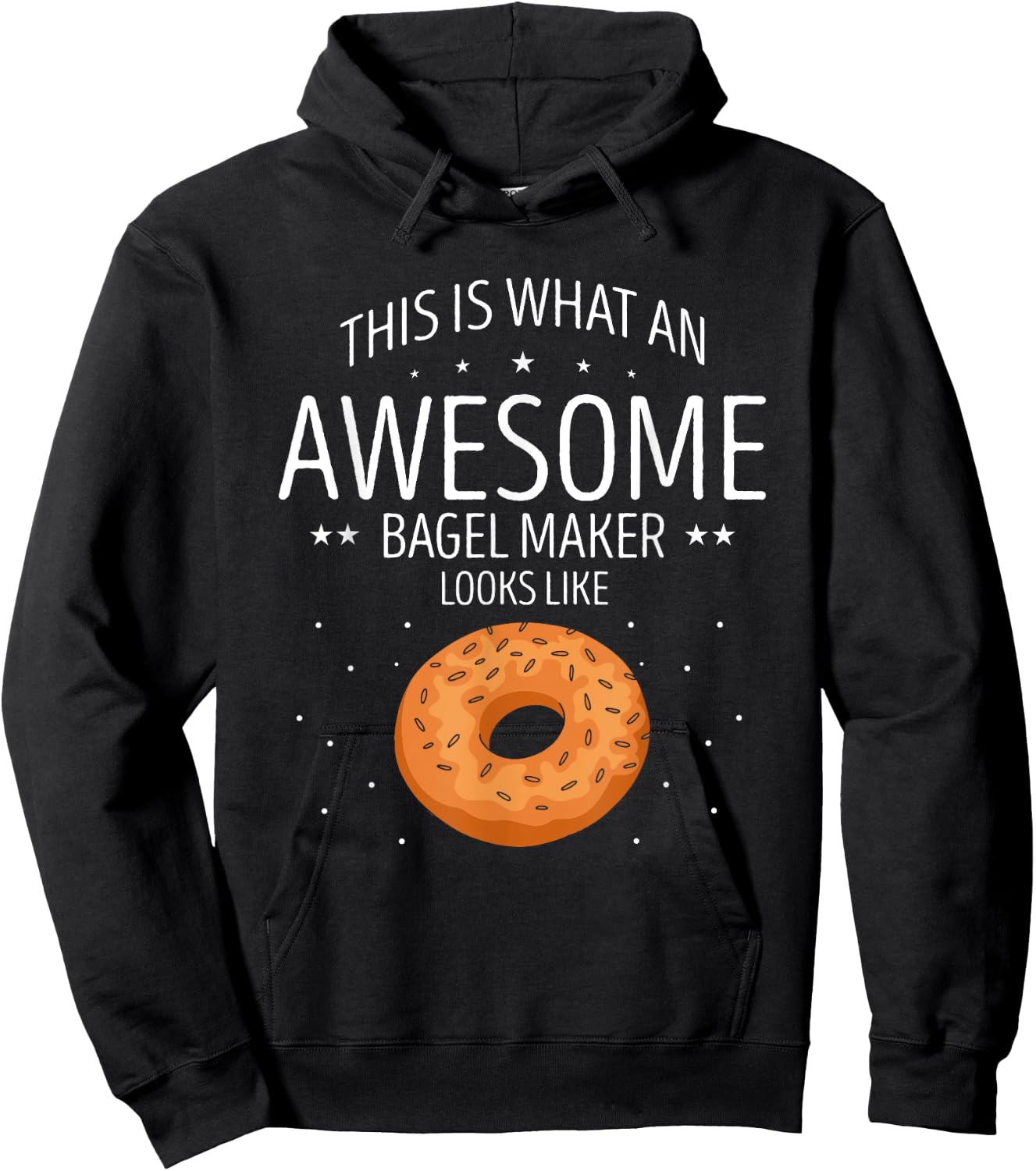 Bagel This Is What An Awesome Bagels Baker Bagel Lover Hoodie - Hoodie | Black