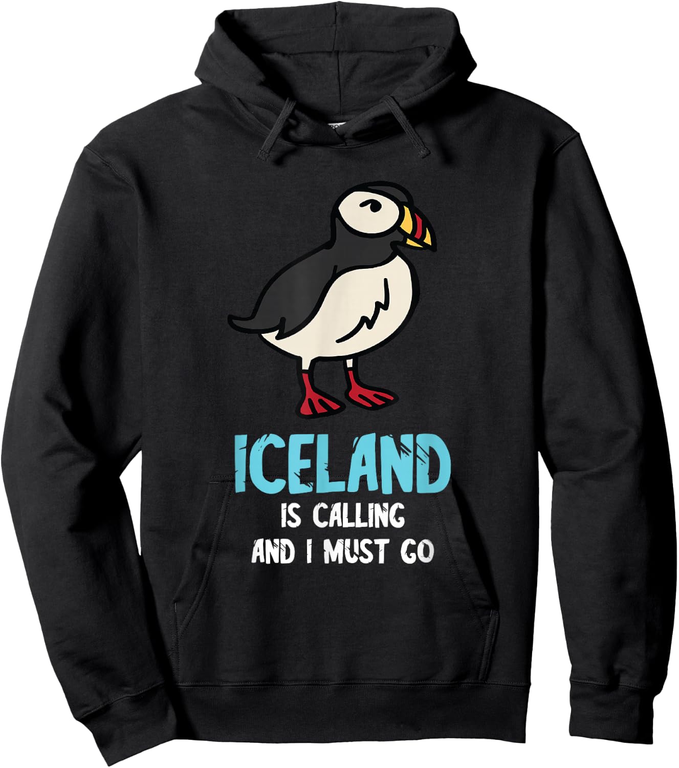 Puffin Bird Lover Iceland Is Calling Seabird Lover Puffin Hoodie - Hoodie | Black
