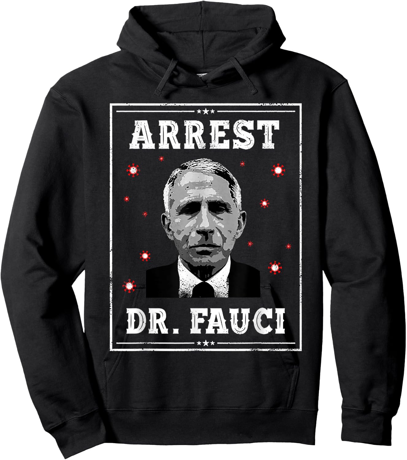 Funny Patriotic Defund Dr Fauci Shirt - Arrest Fauci - Anti Fauci - Patriotic - Black, Small Hoodie - Hoodie | Black