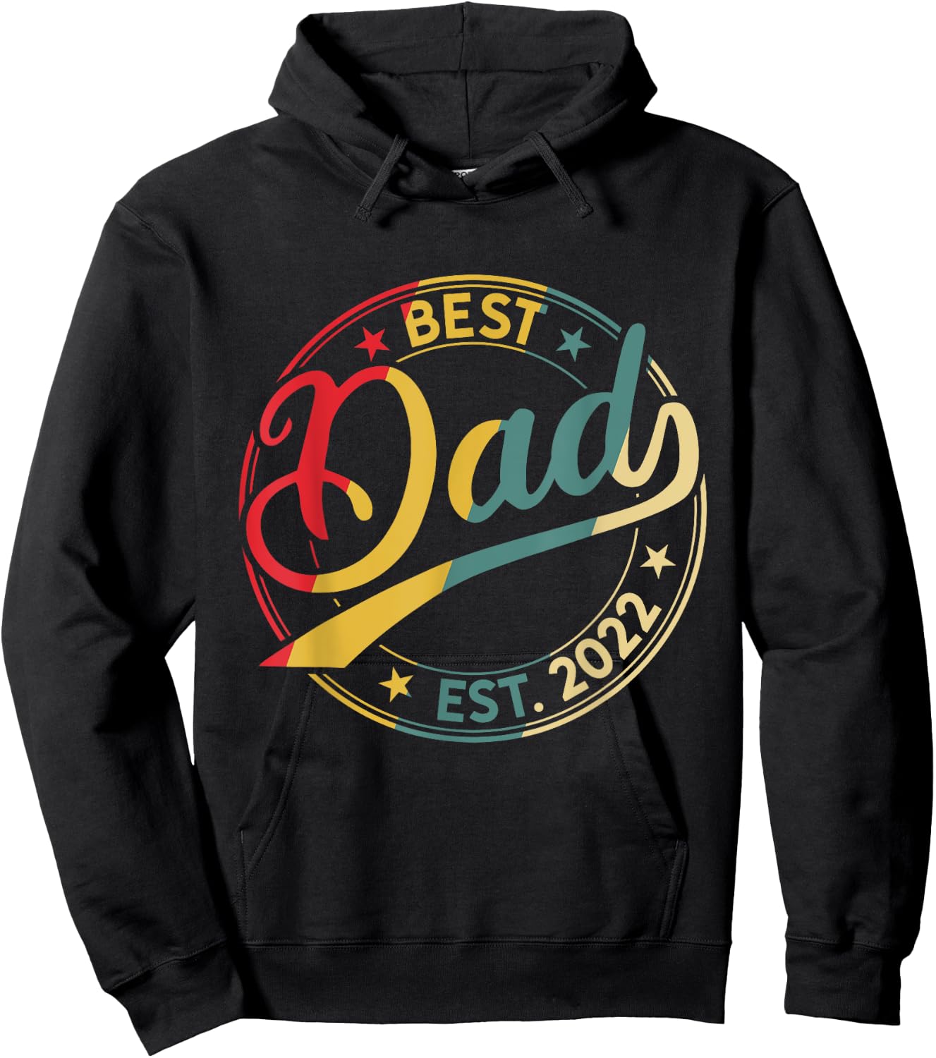 Best Dad since 2022 Father 2022 Dad Est 2022 Hoodie - Hoodie | Black