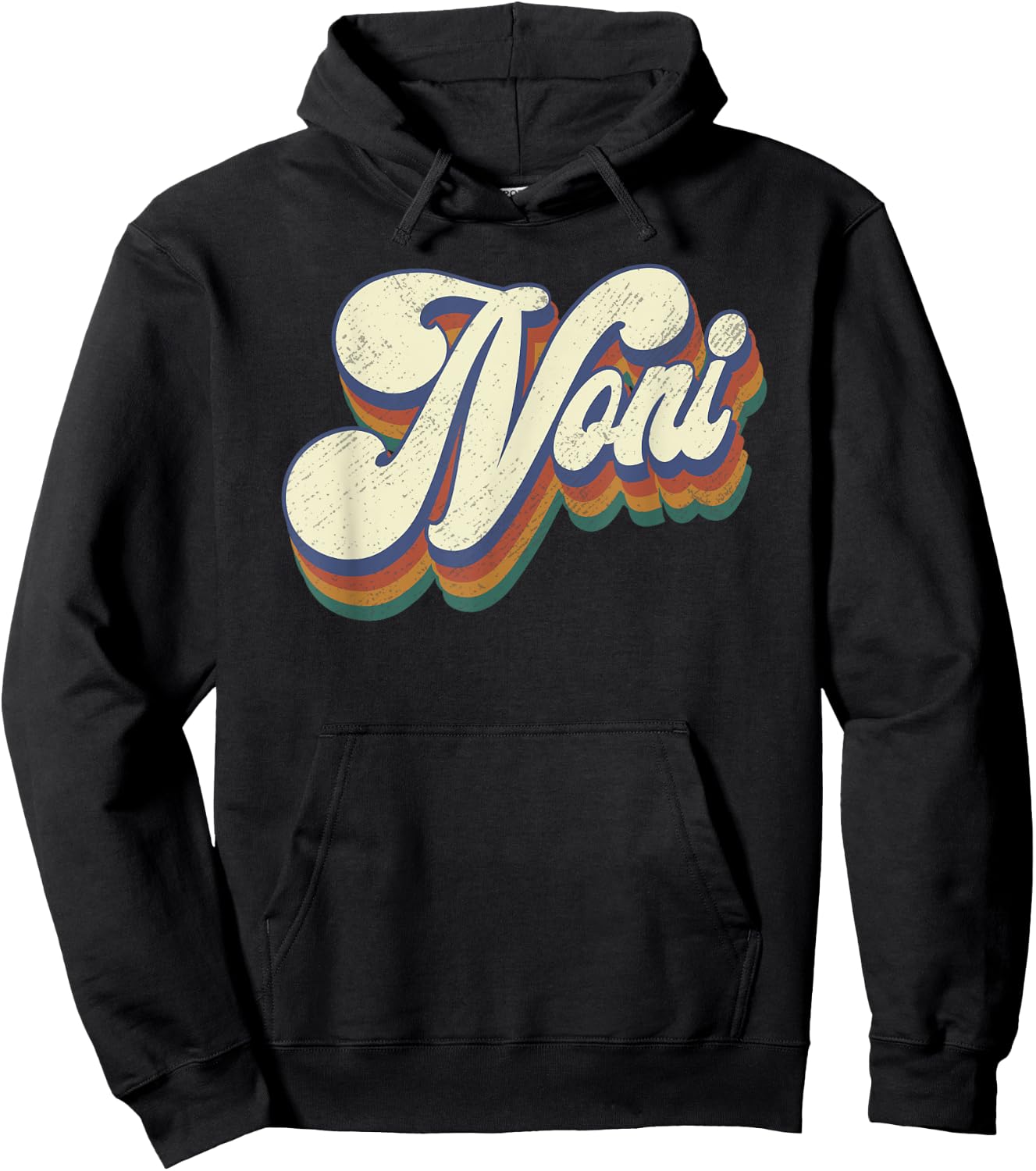 Noni Gifts For Grandma Retro Vintage Mother's Day Noni Hoodie - Hoodie | Black