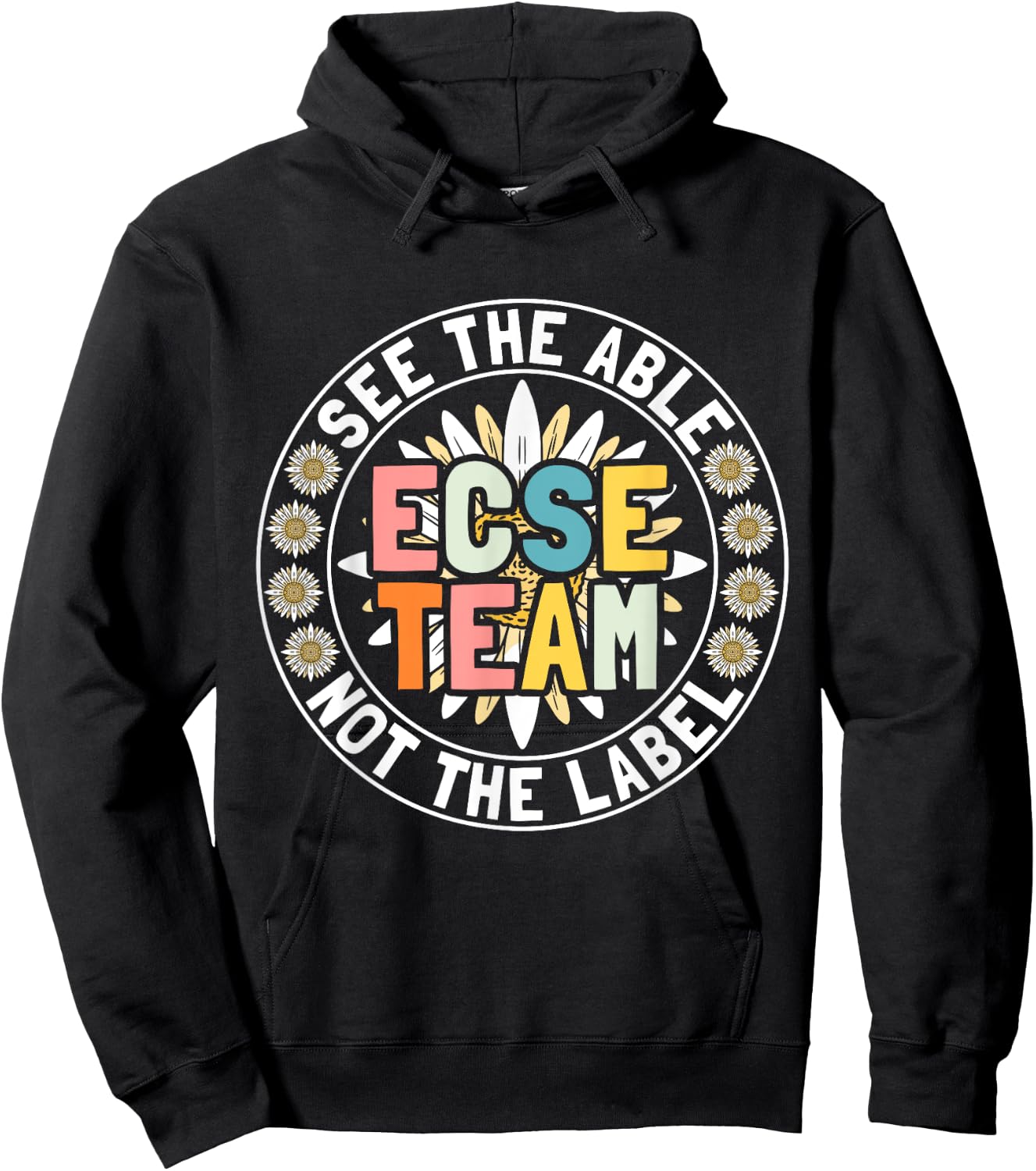 ECSE Early Childhood Special Education - ECSE Teacher Hoodie - Hoodie | Black