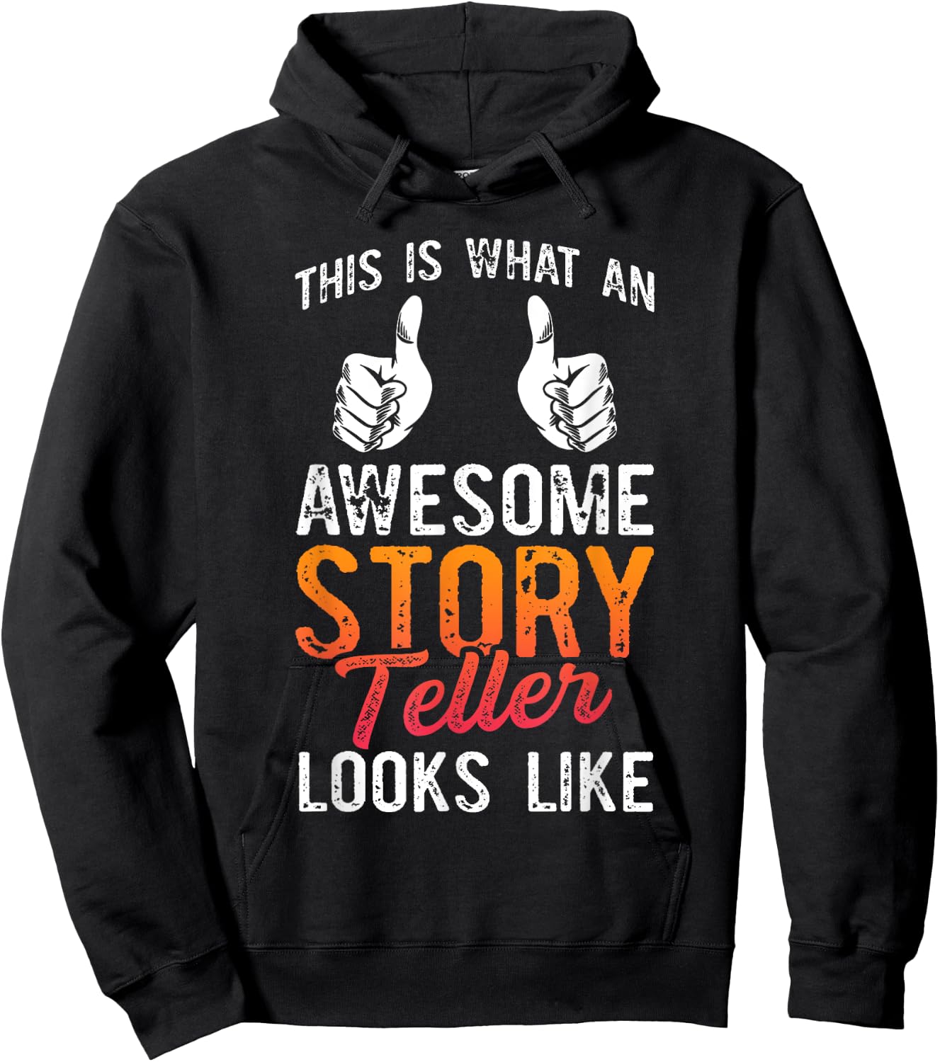 This Is What An Awesome Storyteller Looks Like Story Teller Hoodie - Hoodie | Black